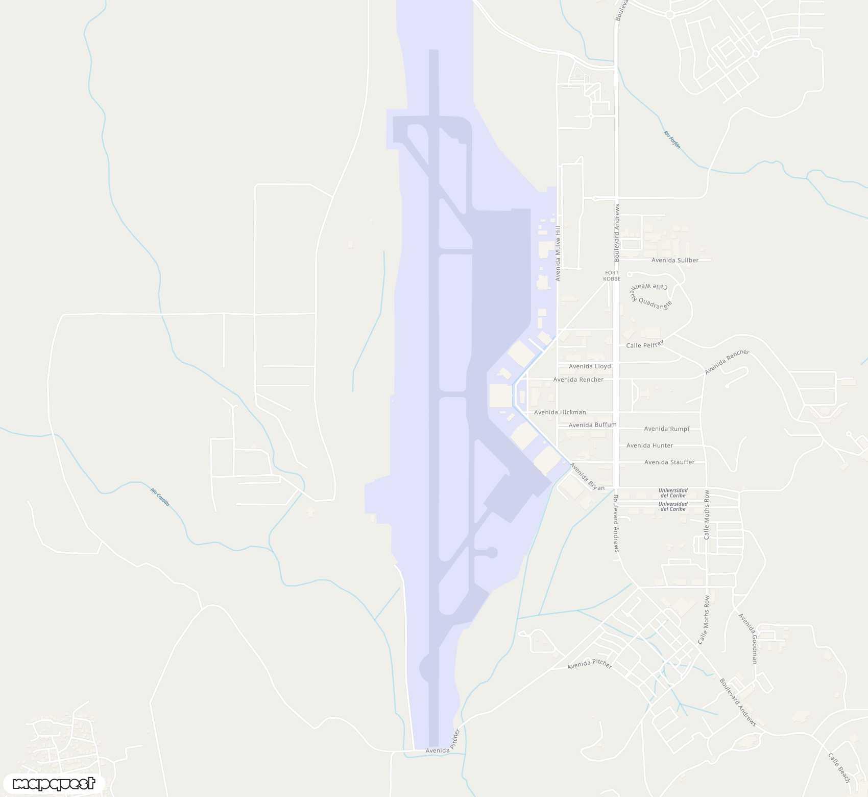 Carte de Panamá Pacífico <span>airfield (BLB)</span>