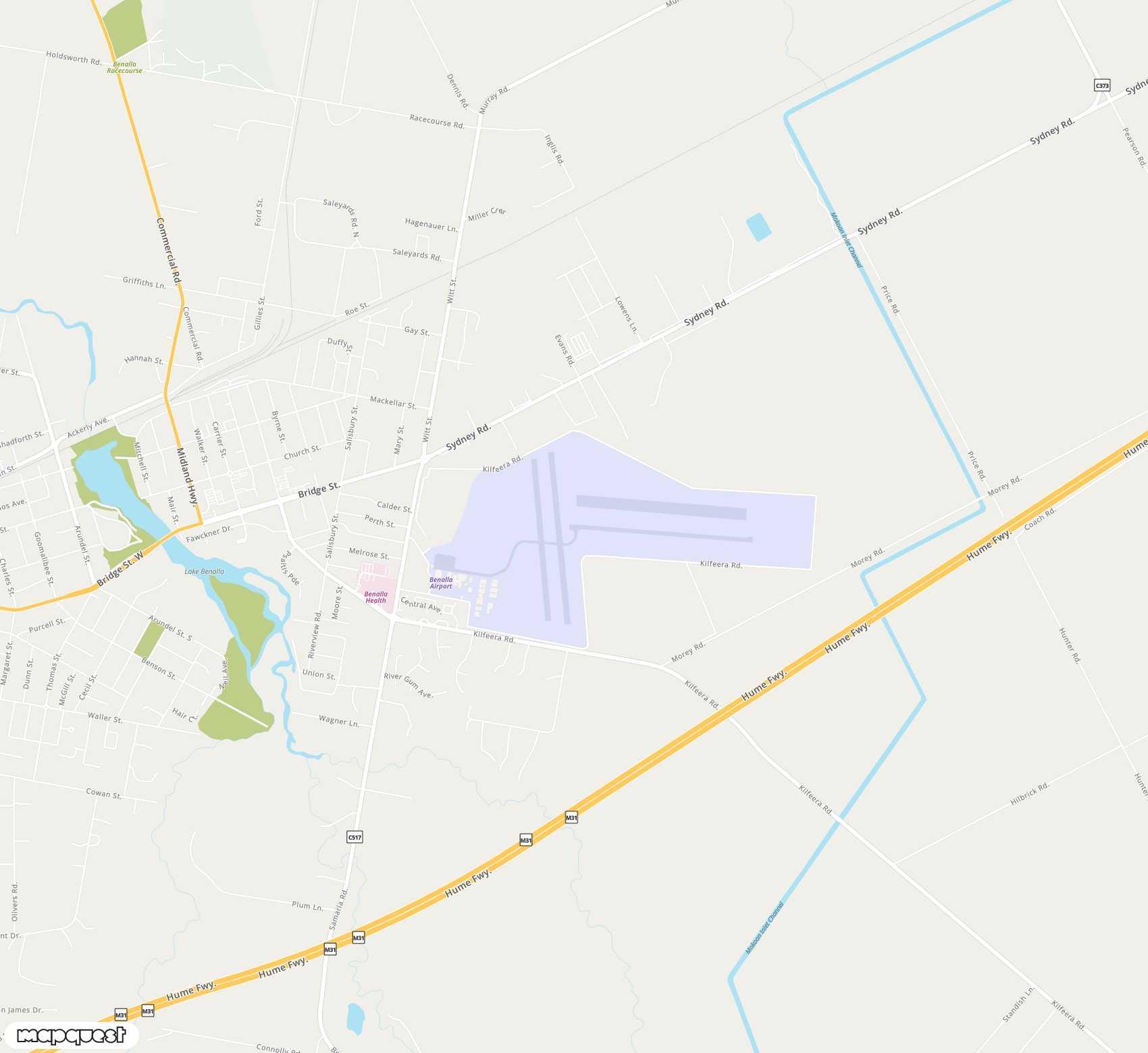 Carte de <span>Aéroport de </span>Benalla<span>(BLN)</span>