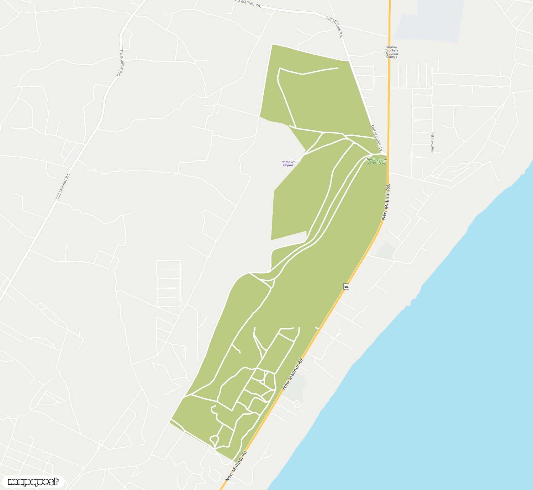 Carte de Bamburi <span>airfield (BMQ)</span>