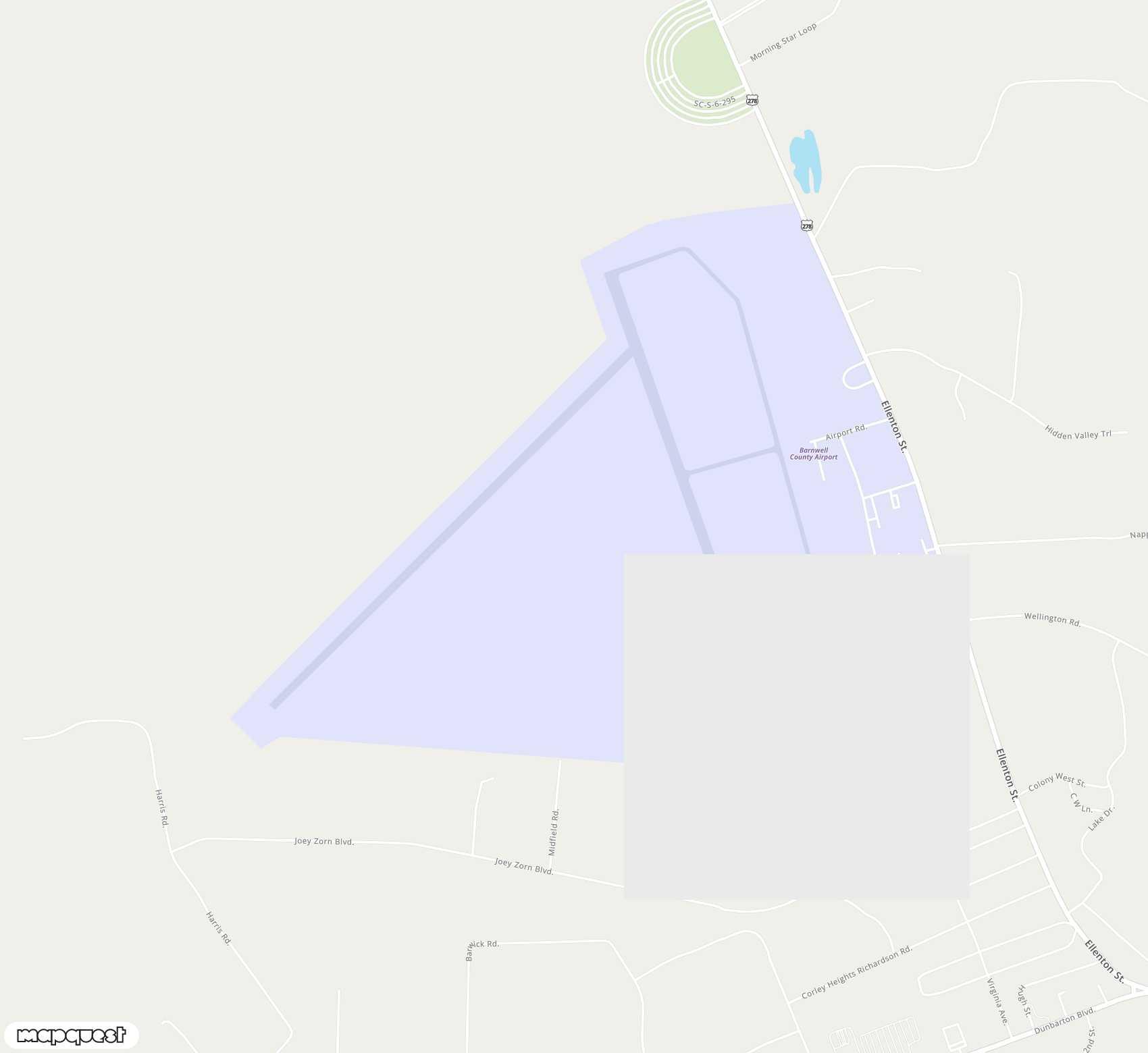 Carte de <span>Aérodrome de </span>Barnwell Regional<span>(BNL)</span>