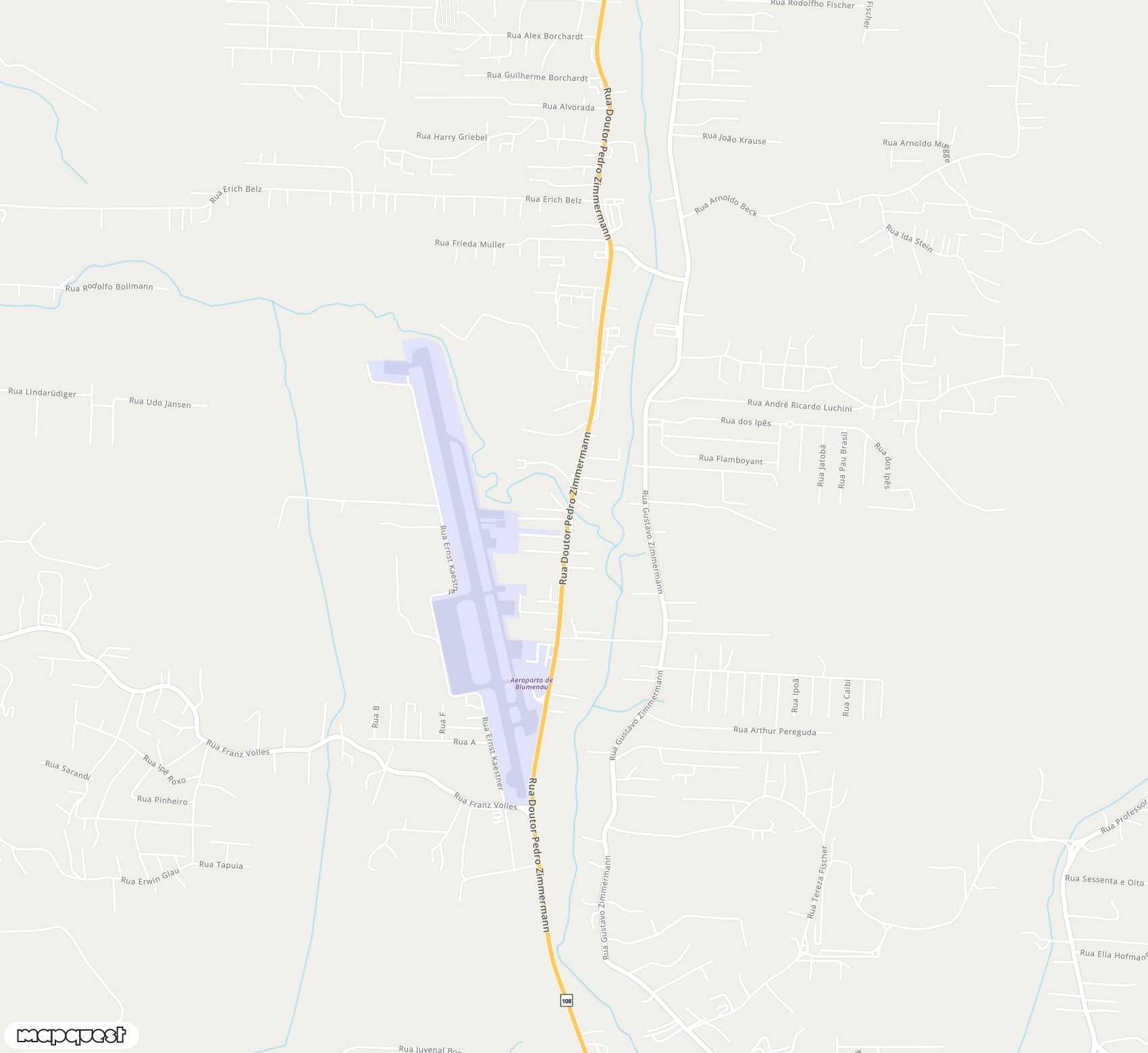 Carte de <span>Aérodrome de </span>Blumenau<span>(BNU)</span>