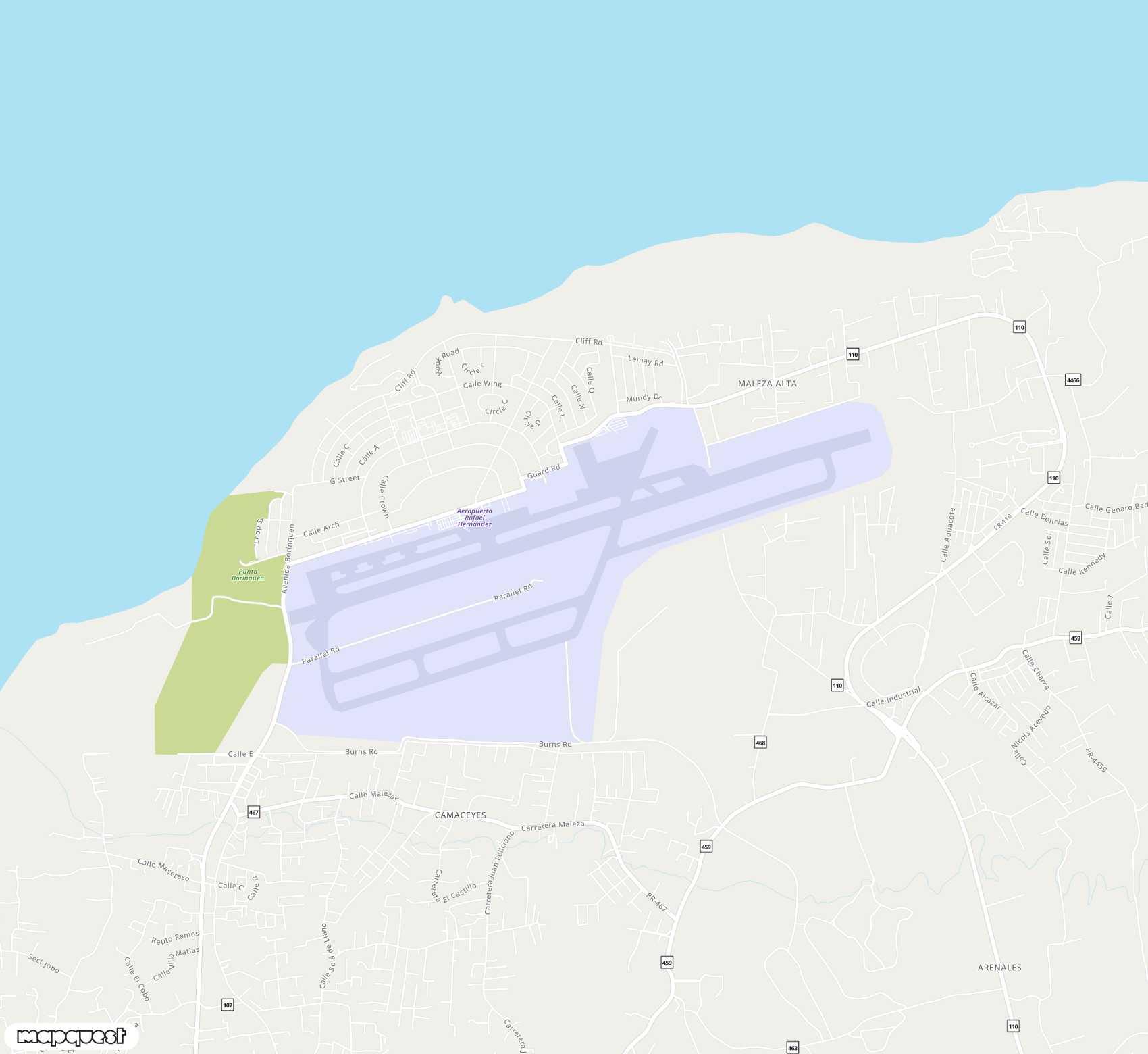 Carte de Rafael Hernández <span>airport (BQN)</span>