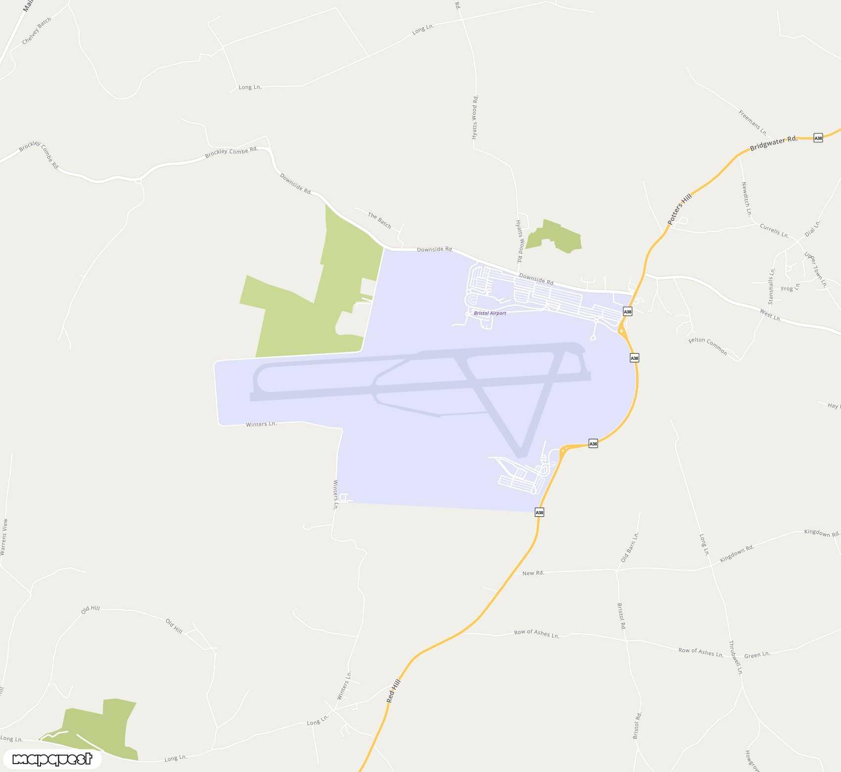 Carte de Bristol <span>airport (BRS)</span>