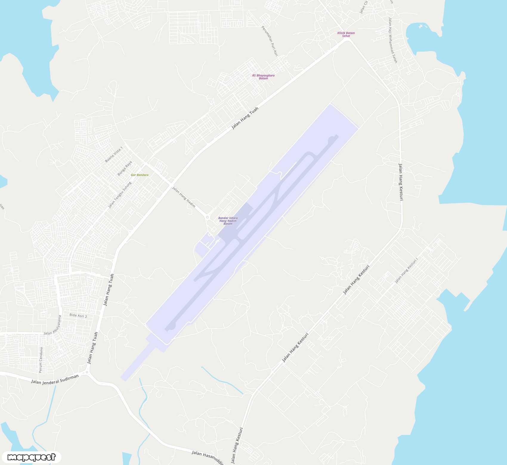 Carte de Hang Nadim <span>airport (BTH)</span>