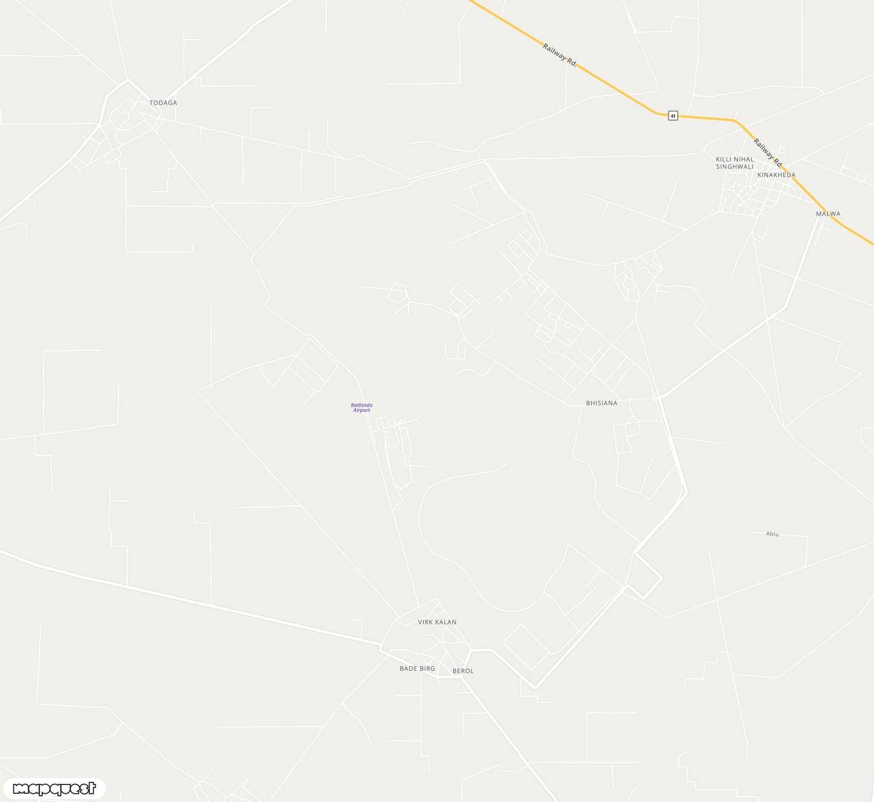 Carte de Bhatinda Air Force Station <span>airport (BUP)</span>