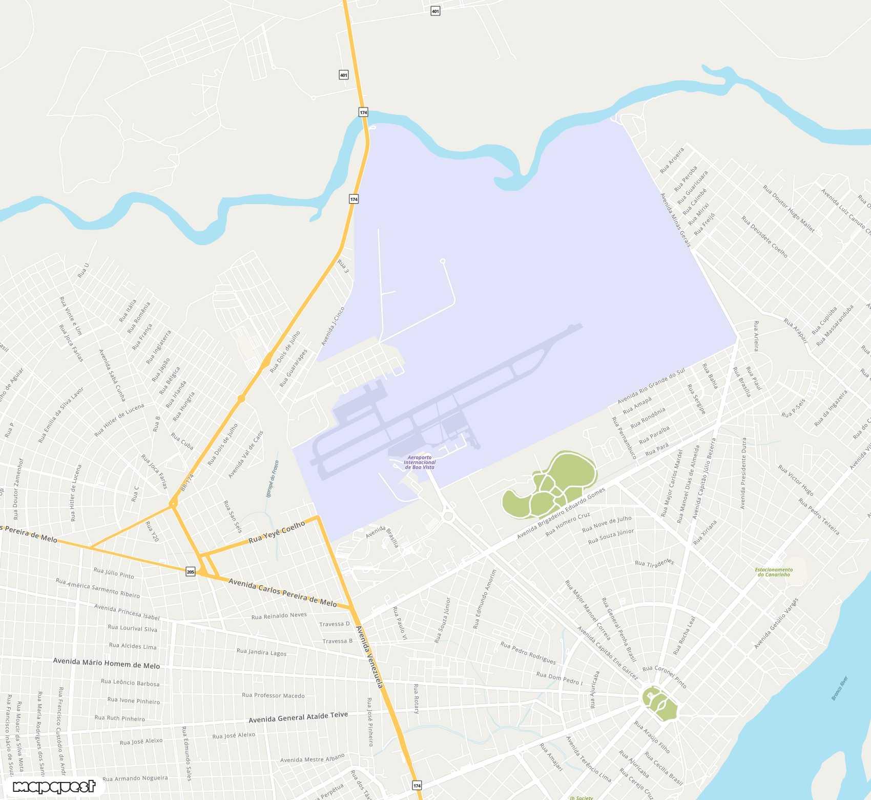 Carte de <span>Aéroport de </span>Atlas Brasil Cantanhede<span>(BVB)</span>