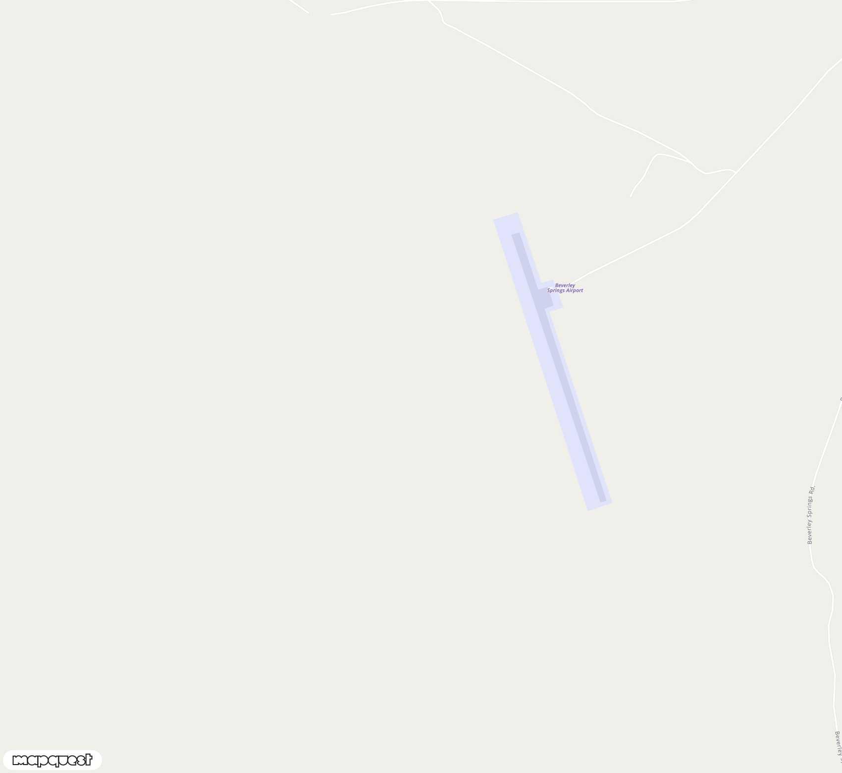 Carte de <span>Aérodrome de </span>Beverley Springs<span>(BVZ)</span>