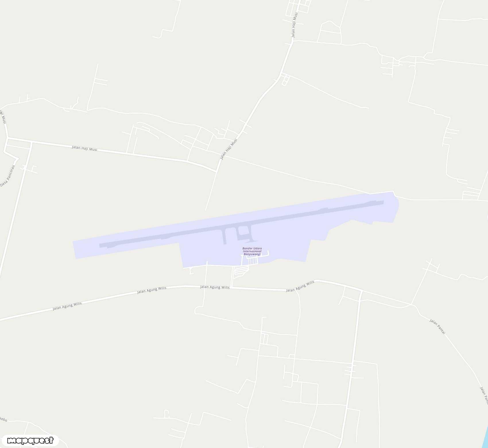 Carte de <span>Aérodrome de </span>Banyuwangi<span>(BWX)</span>