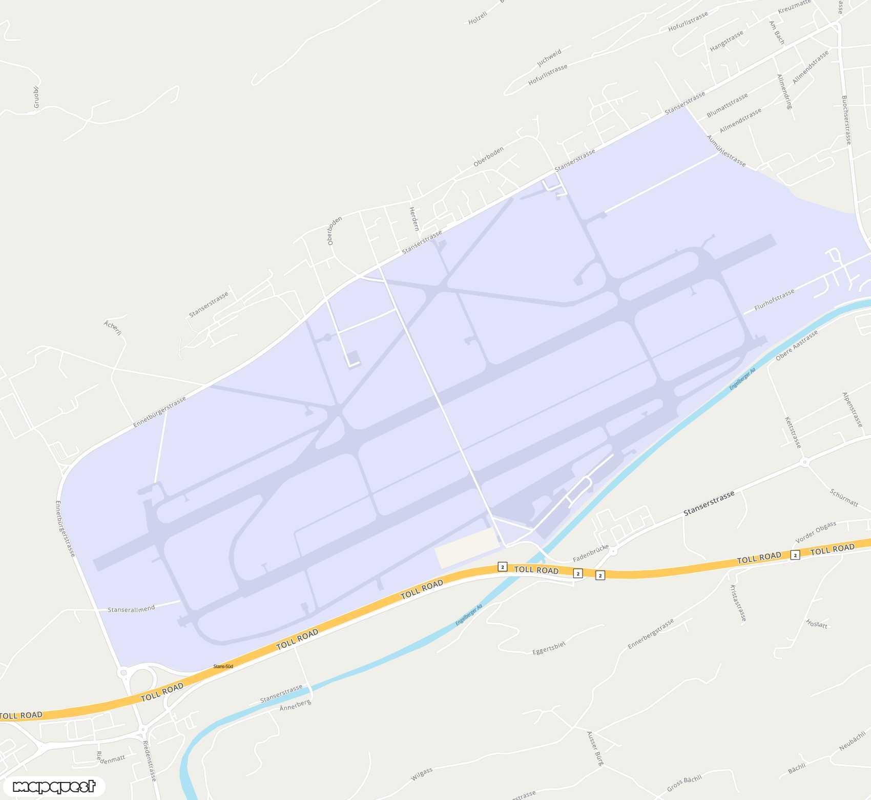 Carte de Buochs <span>airfield (BXO)</span>