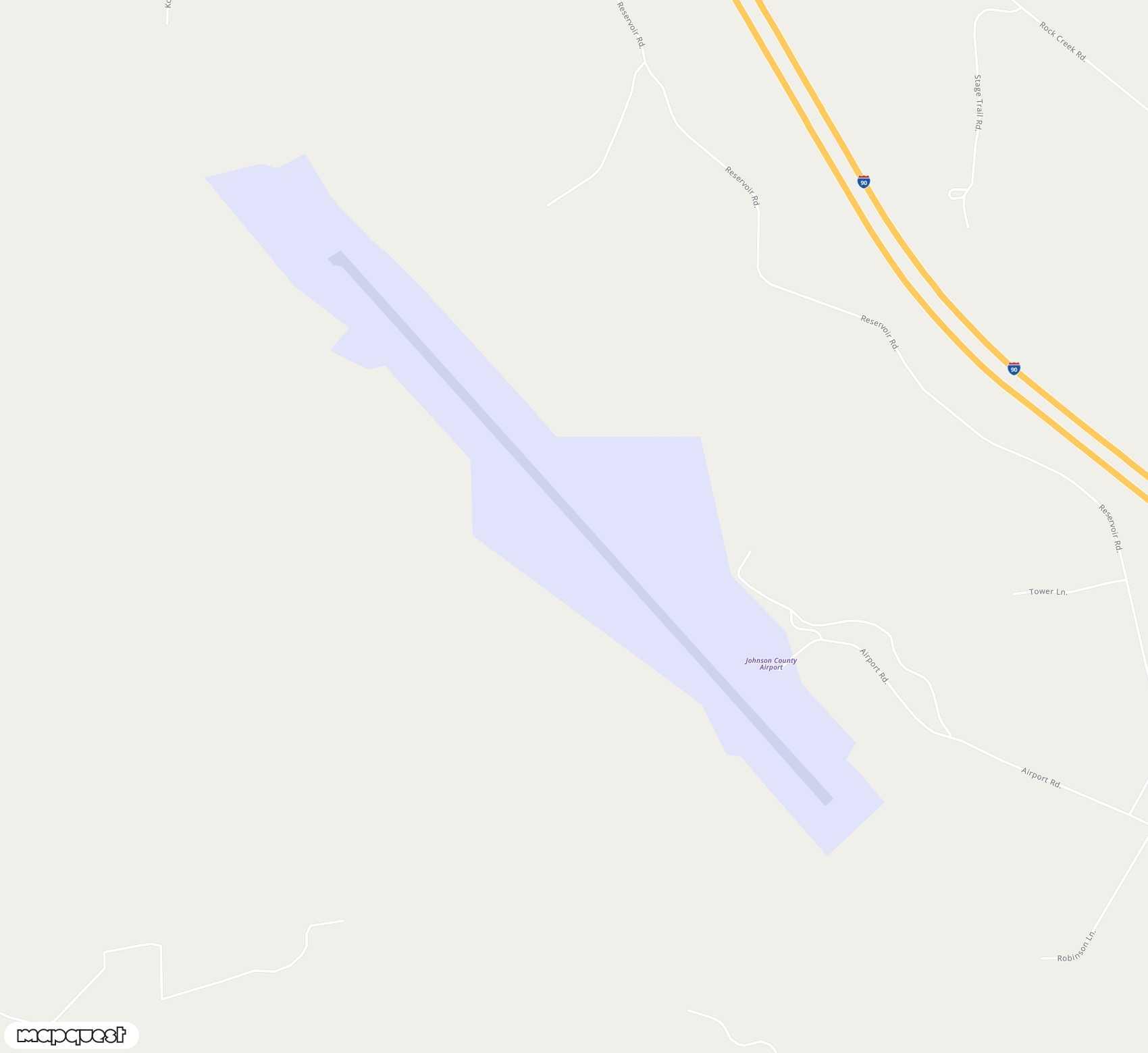 Carte de <span>Aérodrome de </span>Johnson County<span>(BYG)</span>