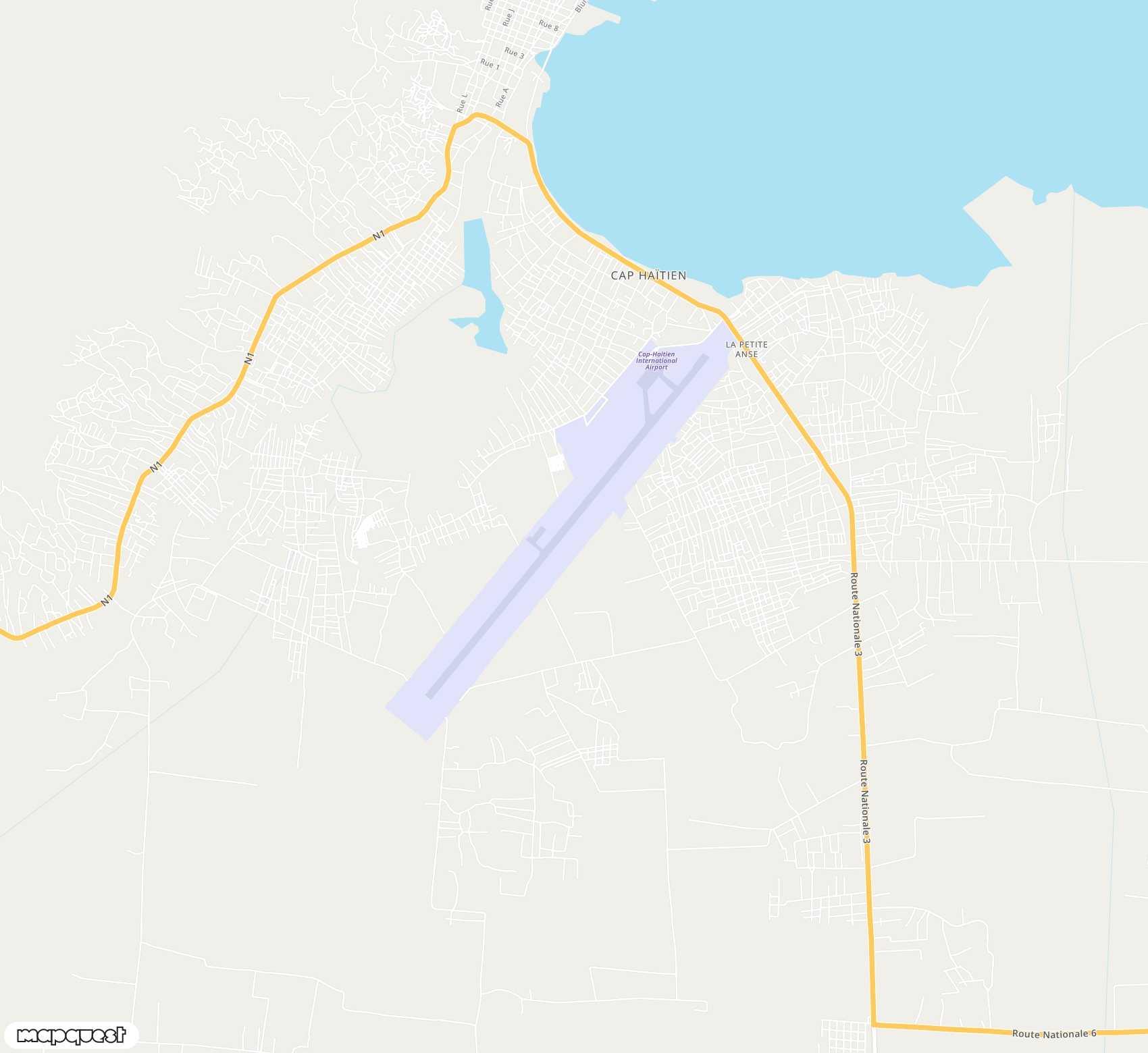 Carte de Cap Haitien <span>airport (CAP)</span>