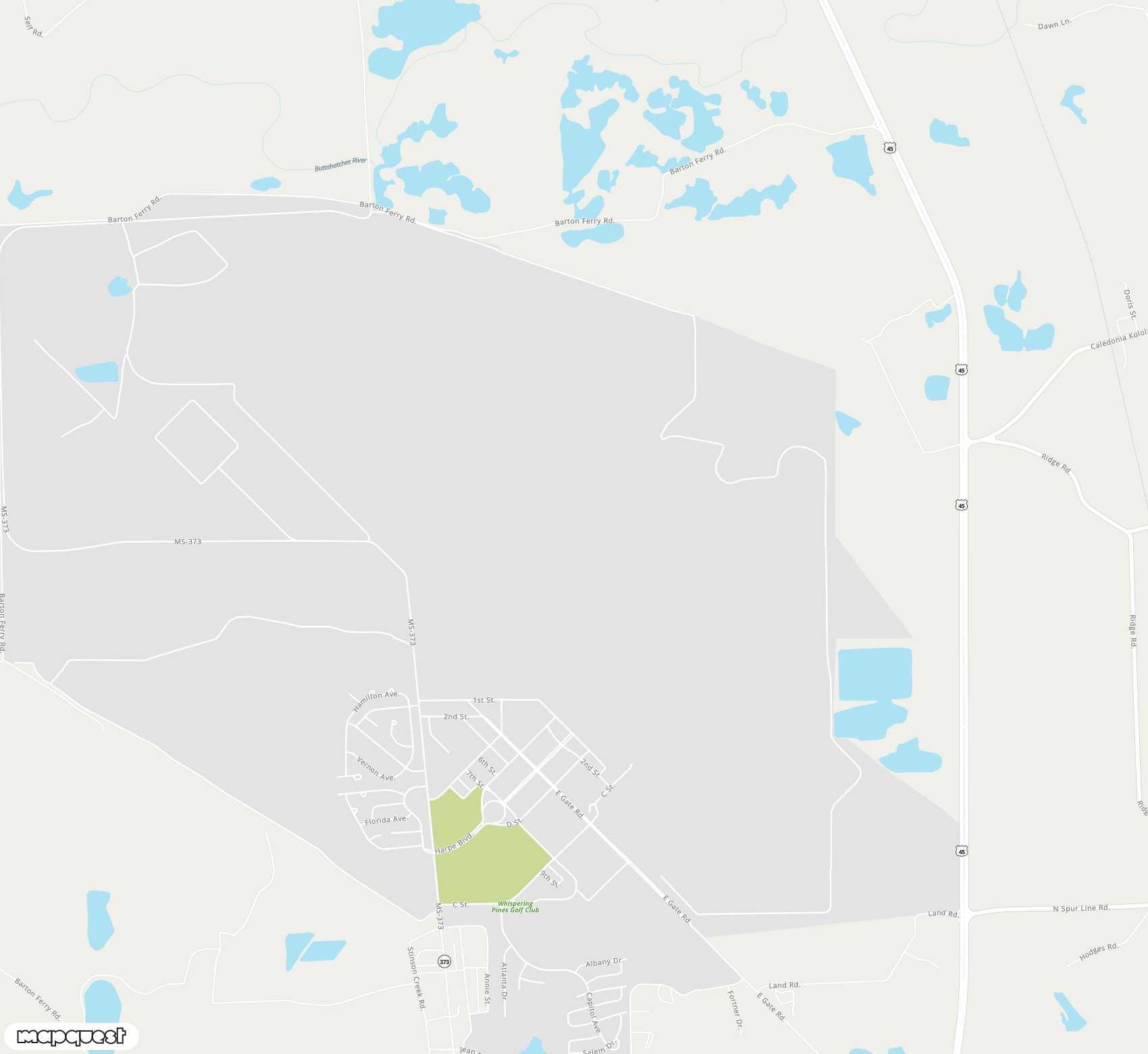 Carte de Columbus Air Force Base <span>airport (CBM)</span>