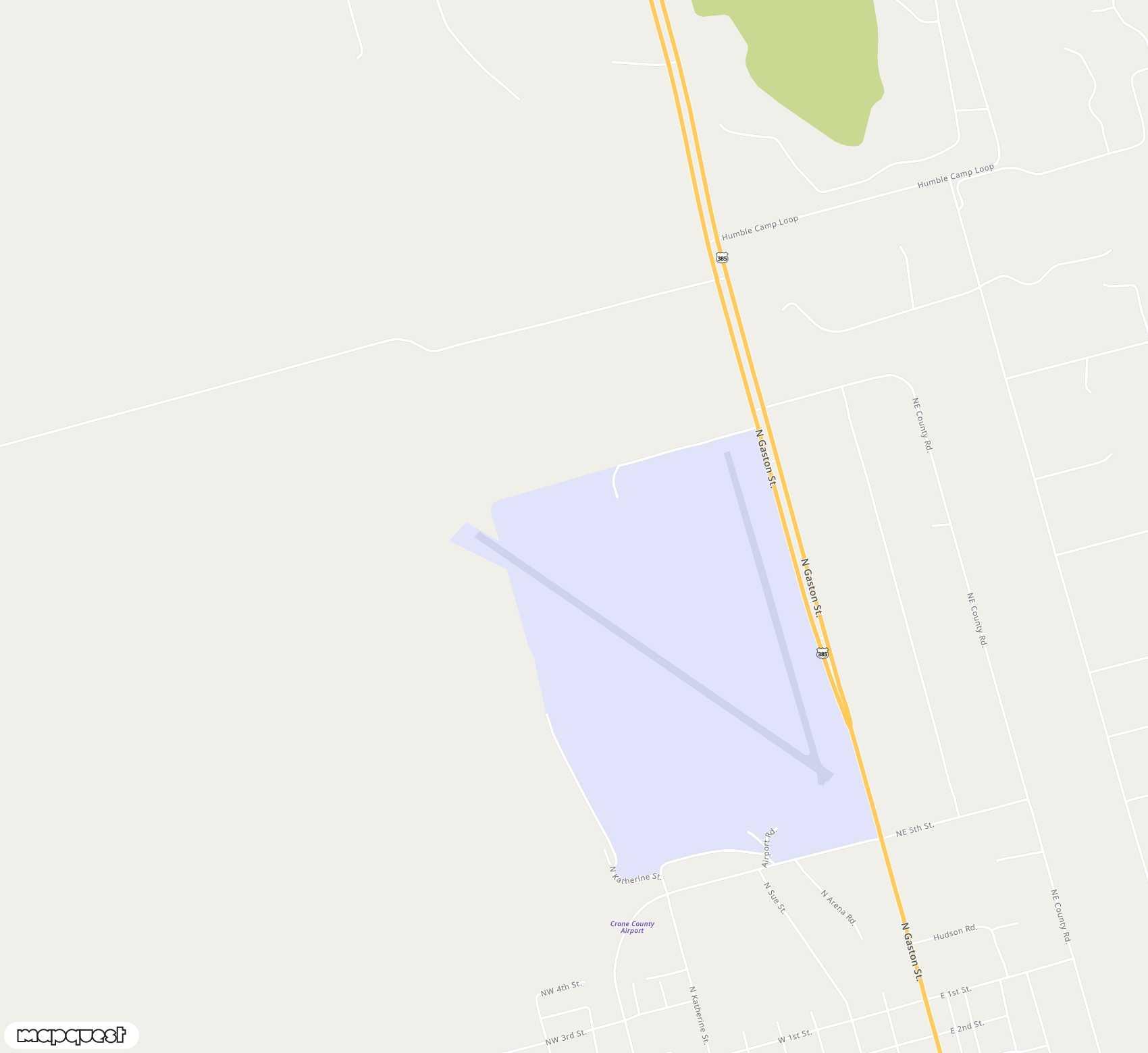 Carte de <span>Aérodrome de </span>Crane County<span>(CCG)</span>