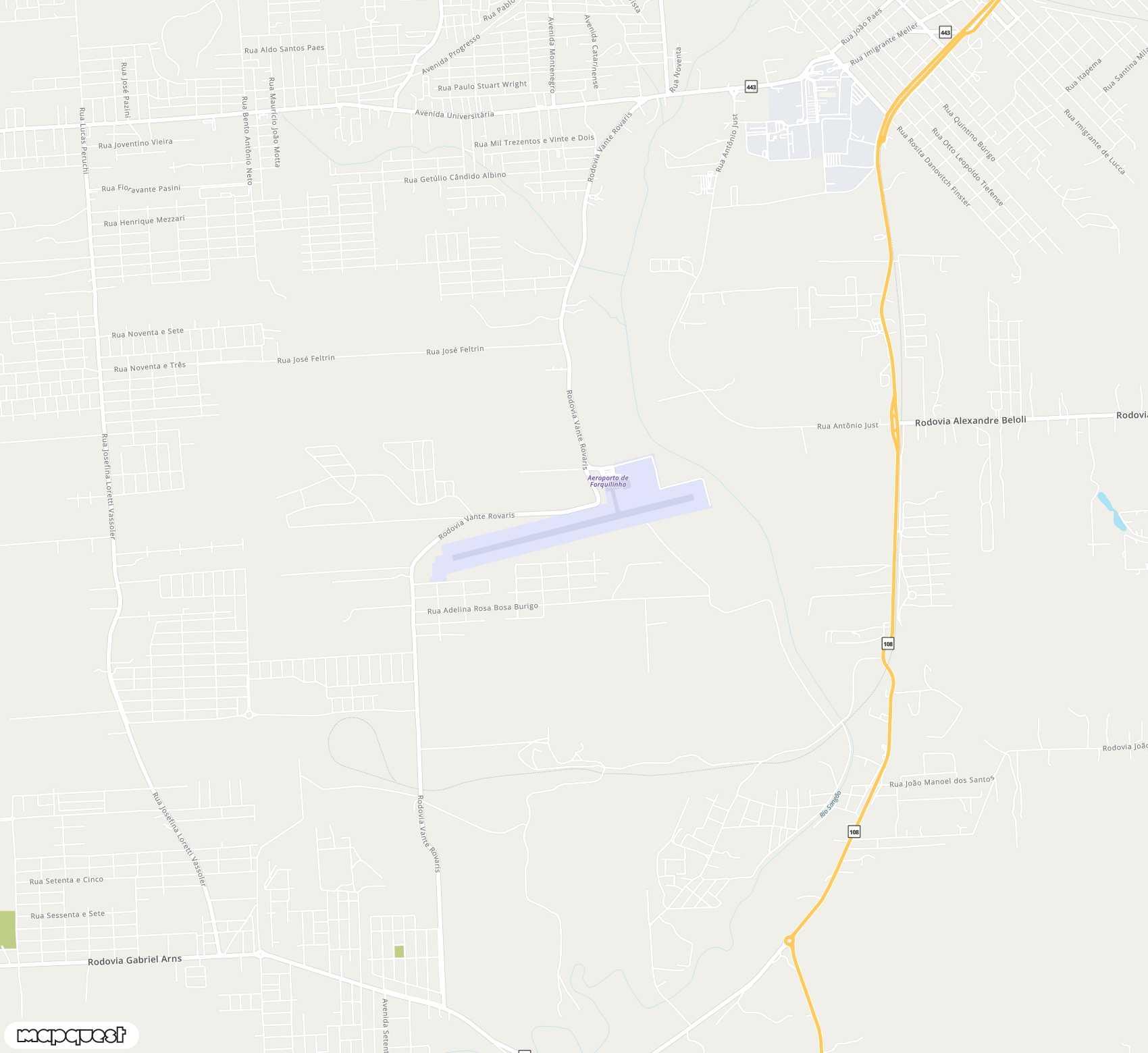 Carte de Diomício Freitas <span>airport (CCM)</span>