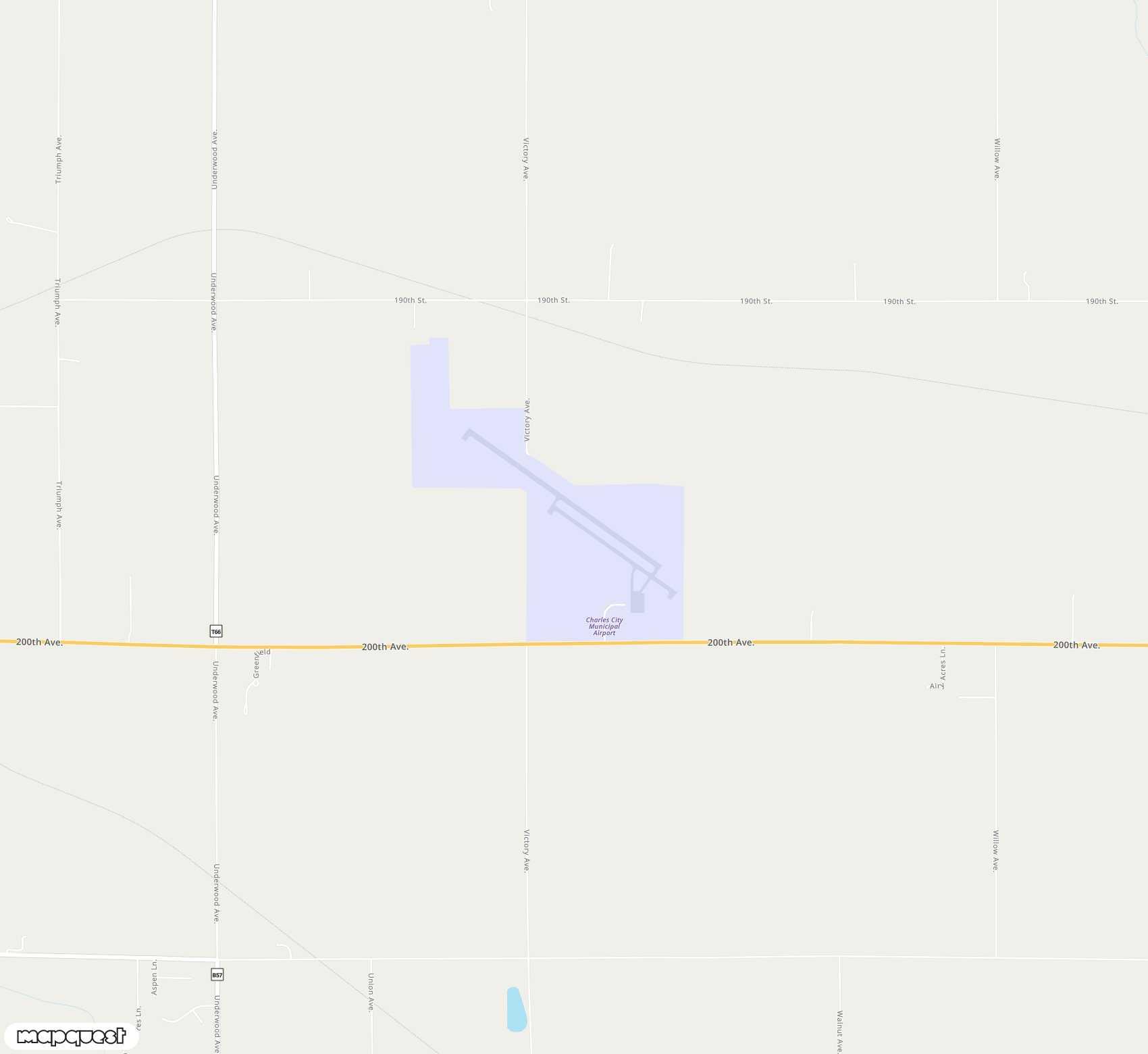 Carte de <span>Aéroport de </span>Northeast Iowa Regional<span>(CCY)</span>