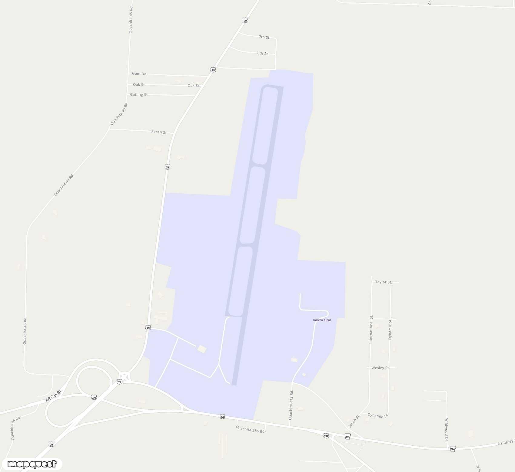 Carte de <span>Aérodrome de </span>Harrell Field<span>(CDH)</span>