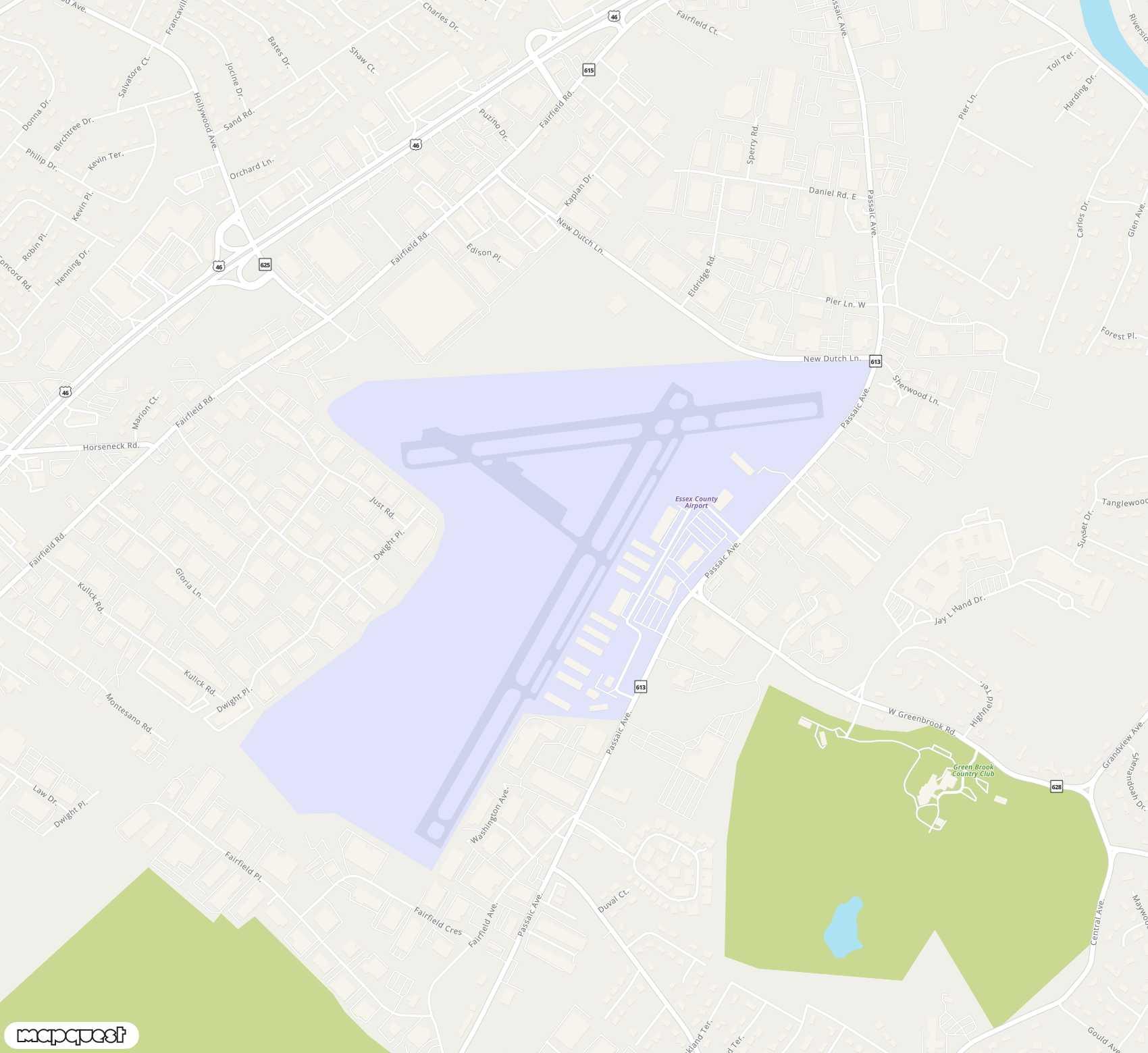 Carte de <span>Aérodrome de </span>Essex County<span>(CDW)</span>