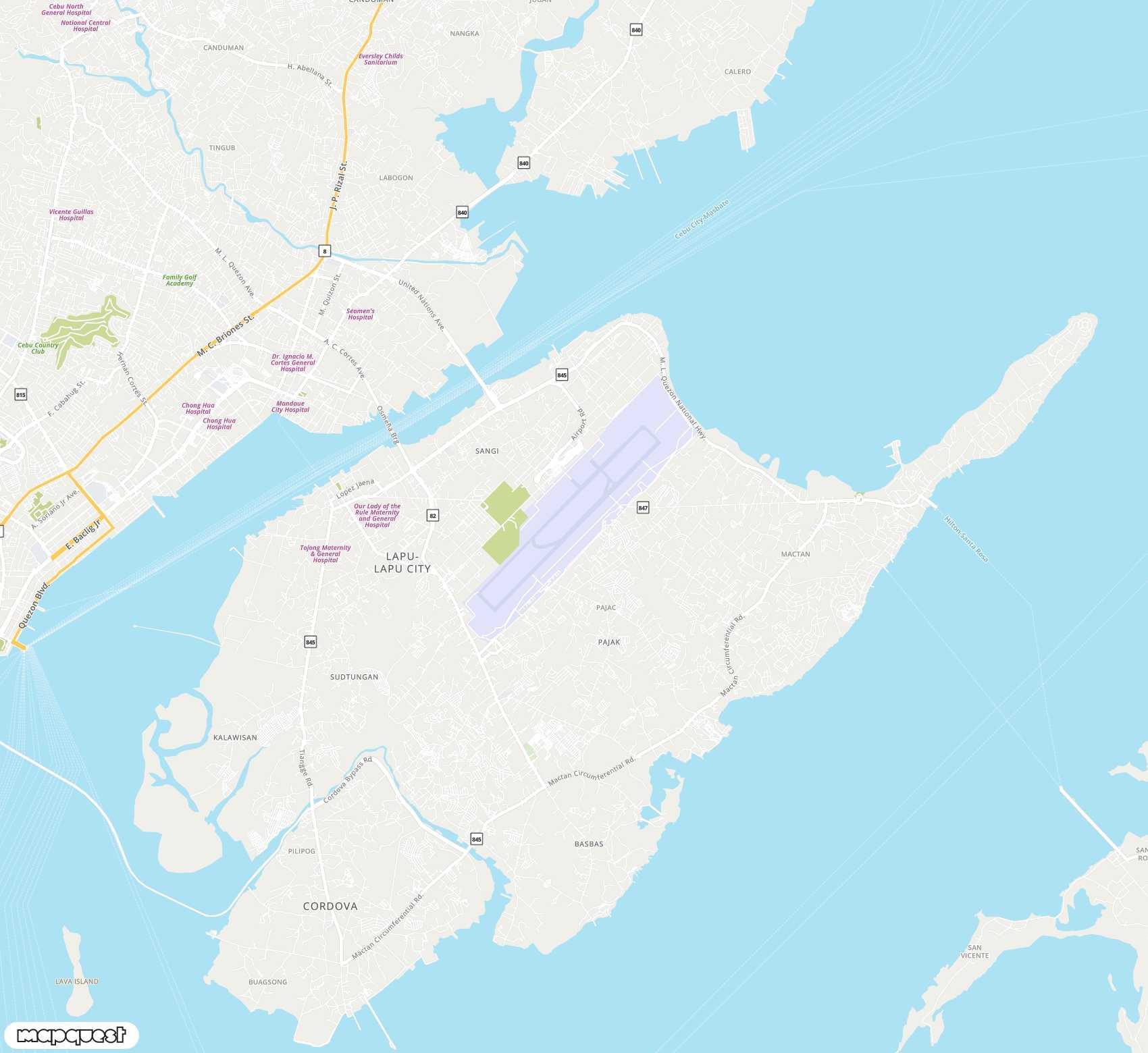 Carte de Mactan Cebu <span>international airport (CEB)</span>