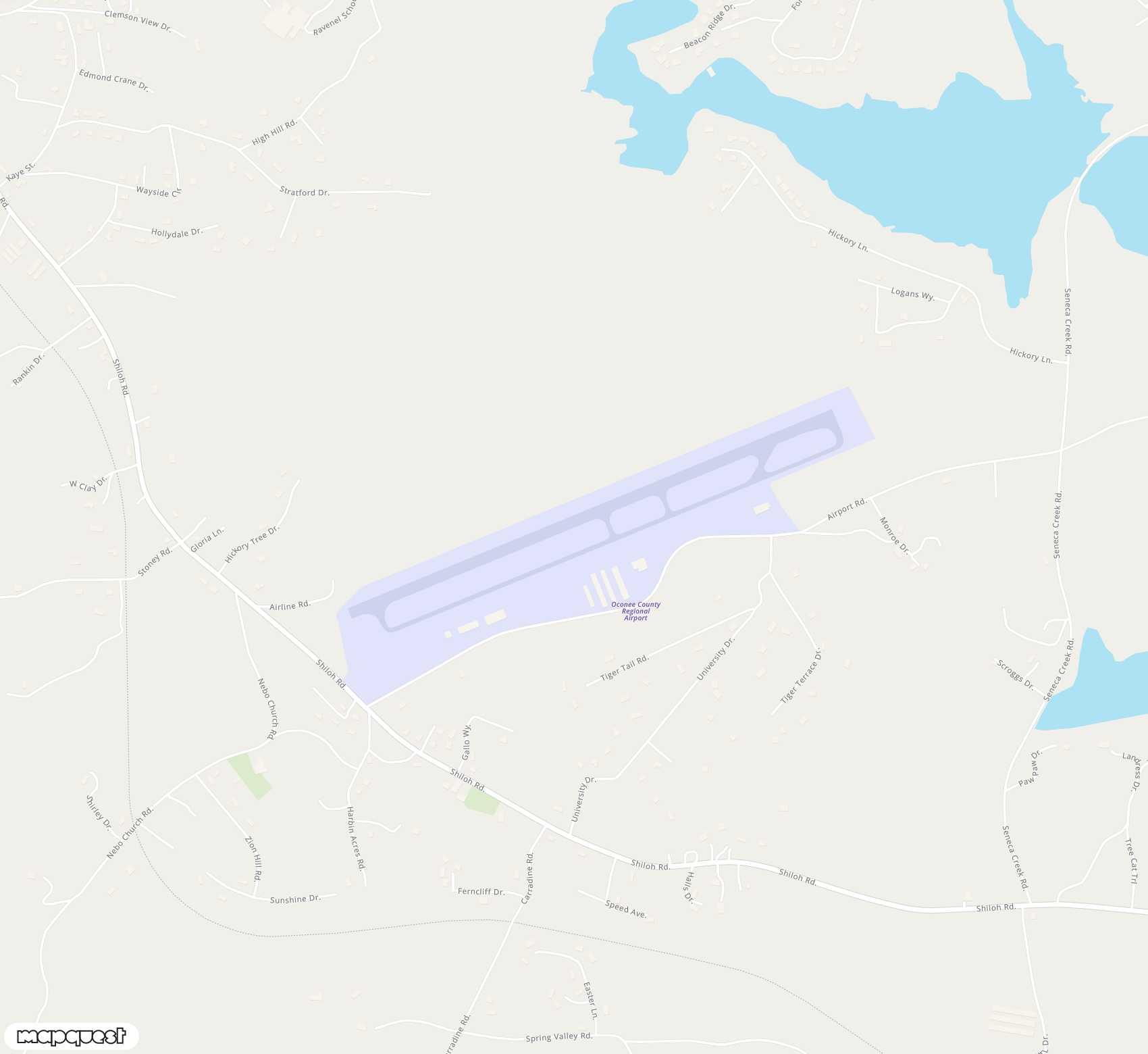 Carte de <span>Aérodrome de </span>Oconee County Regional<span>(CEU)</span>