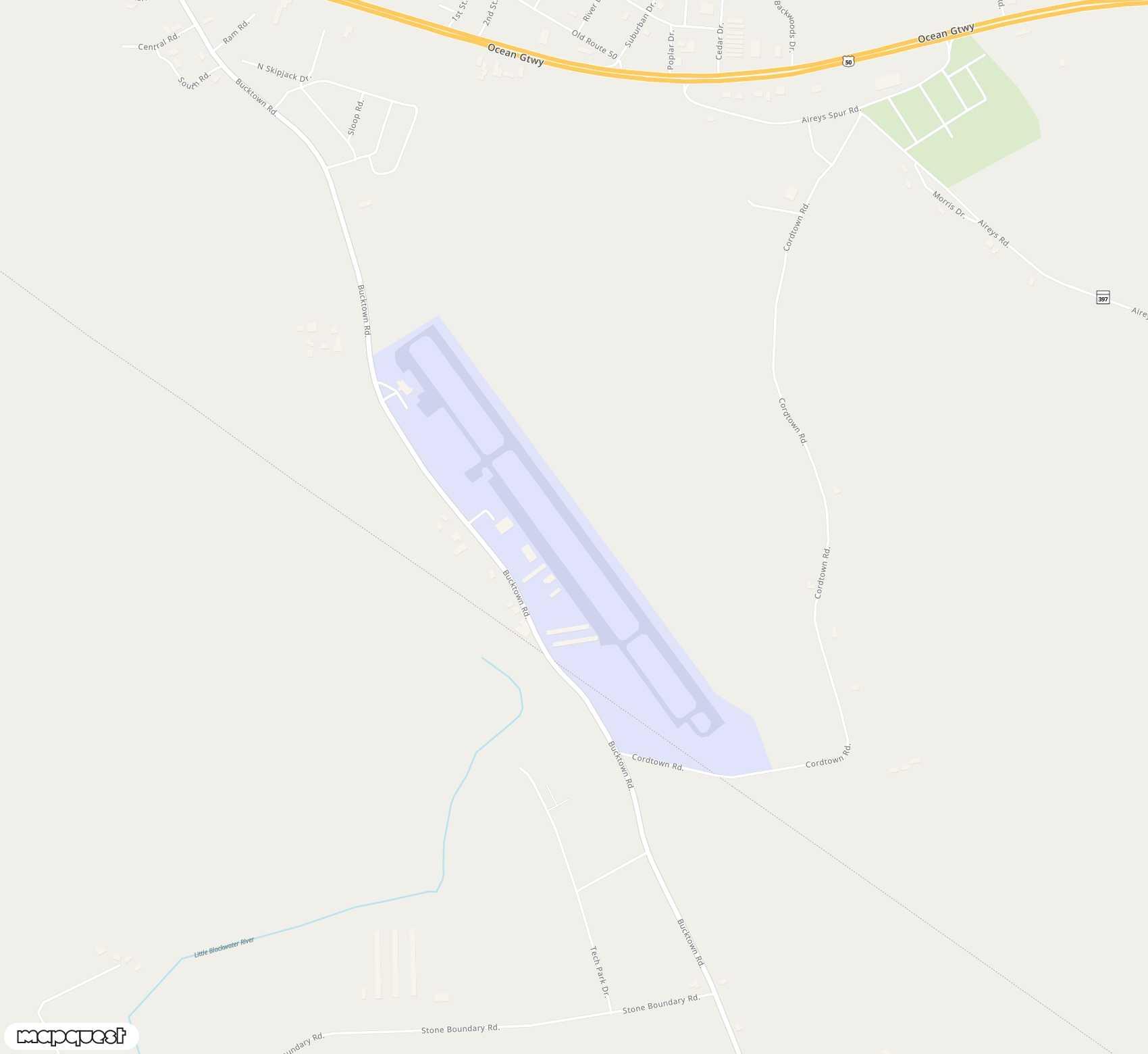 Carte de <span>Aérodrome de </span>Cambridge Dorchester<span>(CGE)</span>