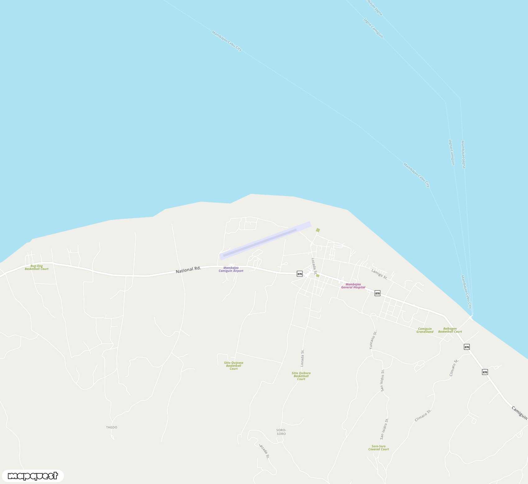 Carte de Camiguin <span>airport (CGM)</span>