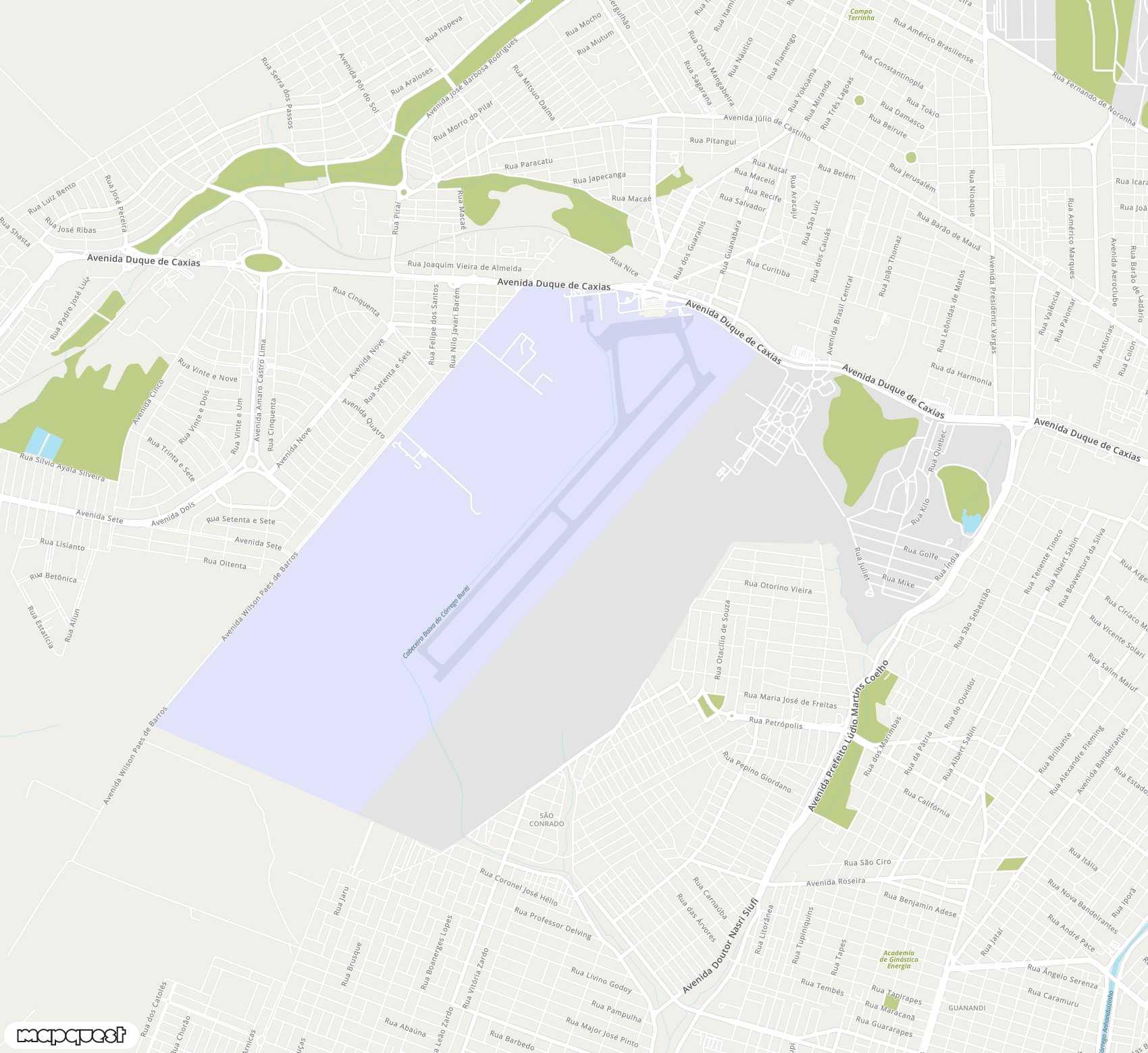 Carte de <span>Aéroport de </span>Campo Grande<span>(CGR)</span>