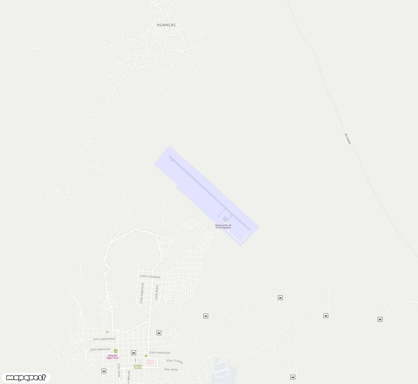 Carte de Chachapoyas <span>airport (CHH)</span>