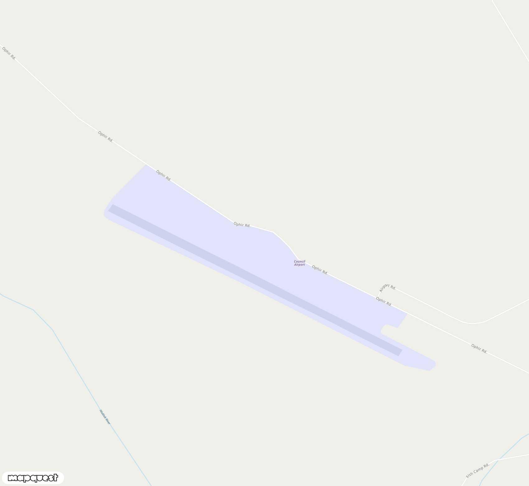 Carte de <span>Aérodrome de </span>Council<span>(CIL)</span>