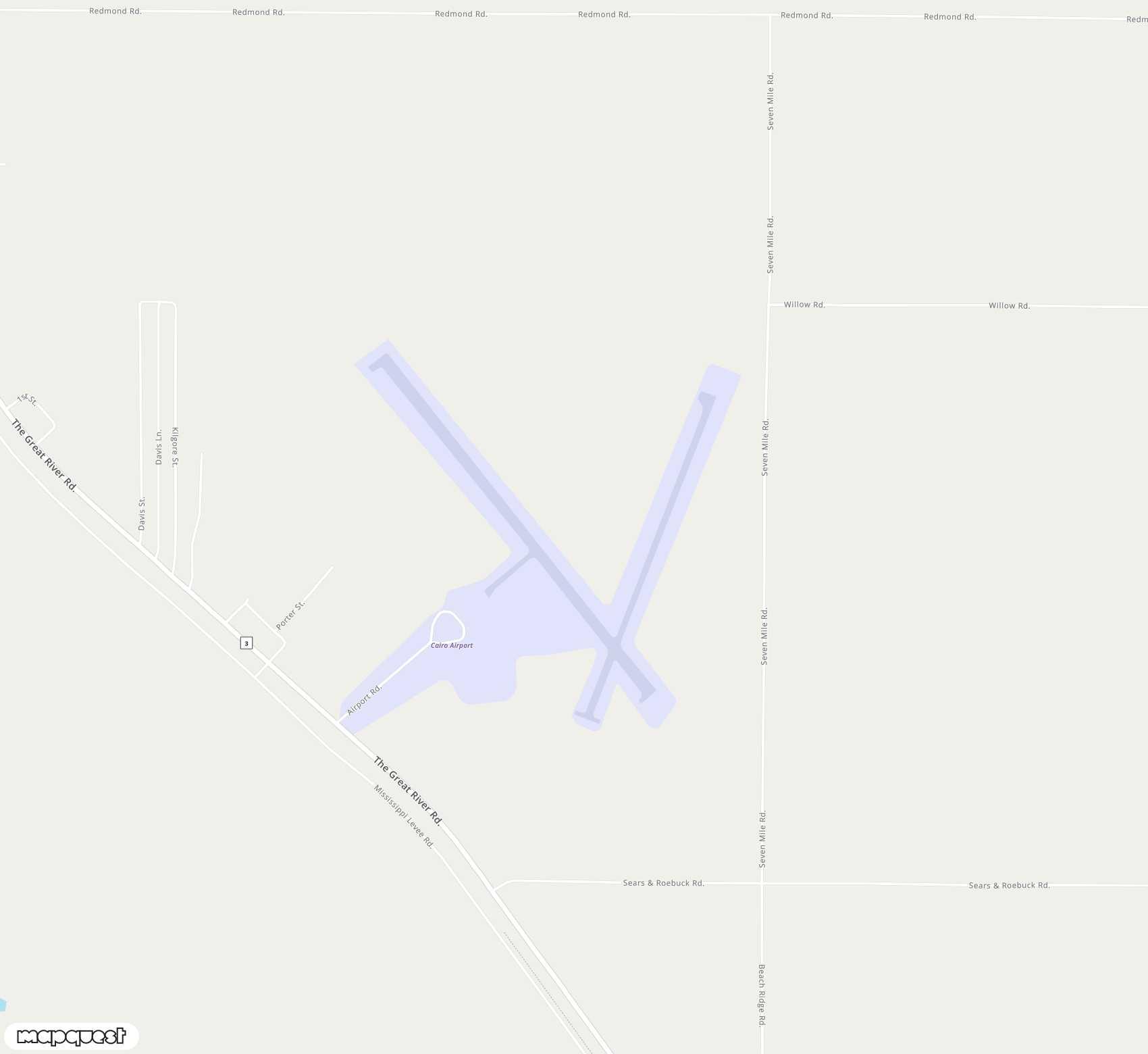 Carte de <span>Aérodrome de </span>Cairo Regional<span>(CIR)</span>