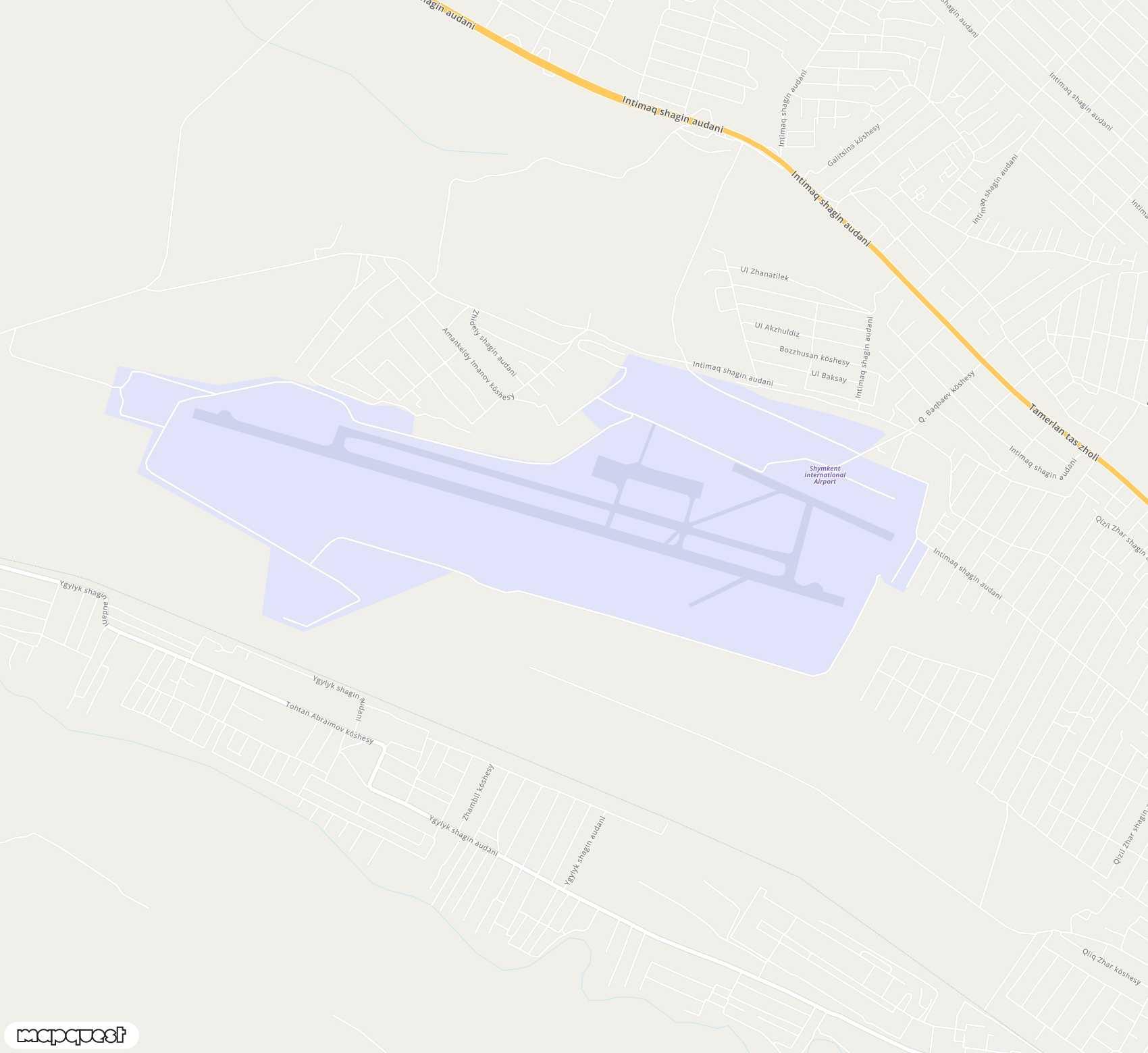 Carte de Shymkent <span>airport (CIT)</span>
