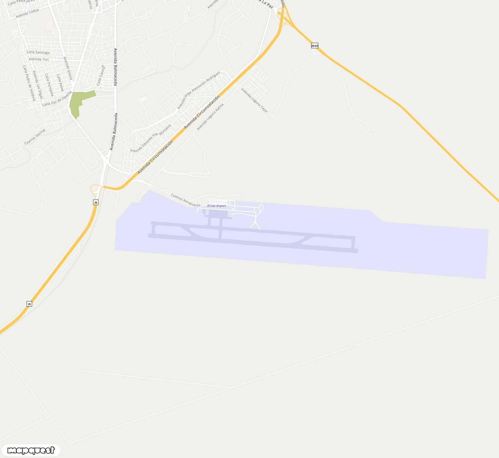 Carte de El Loa <span>airport (CJC)</span>