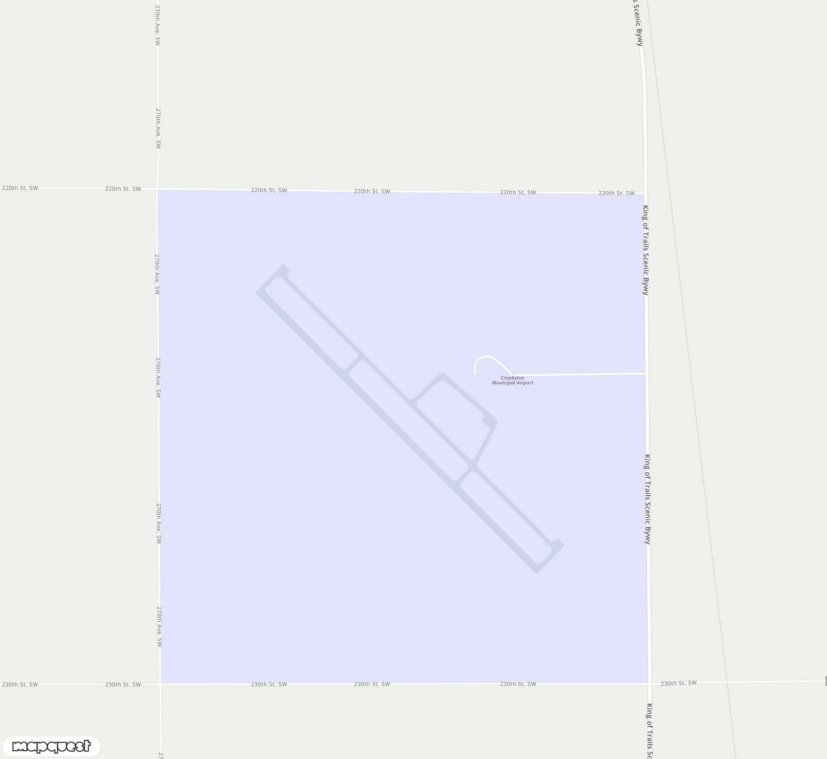 Carte de <span>Aérodrome de </span>Crookston Municipal Kirkwood Field<span>(CKN)</span>