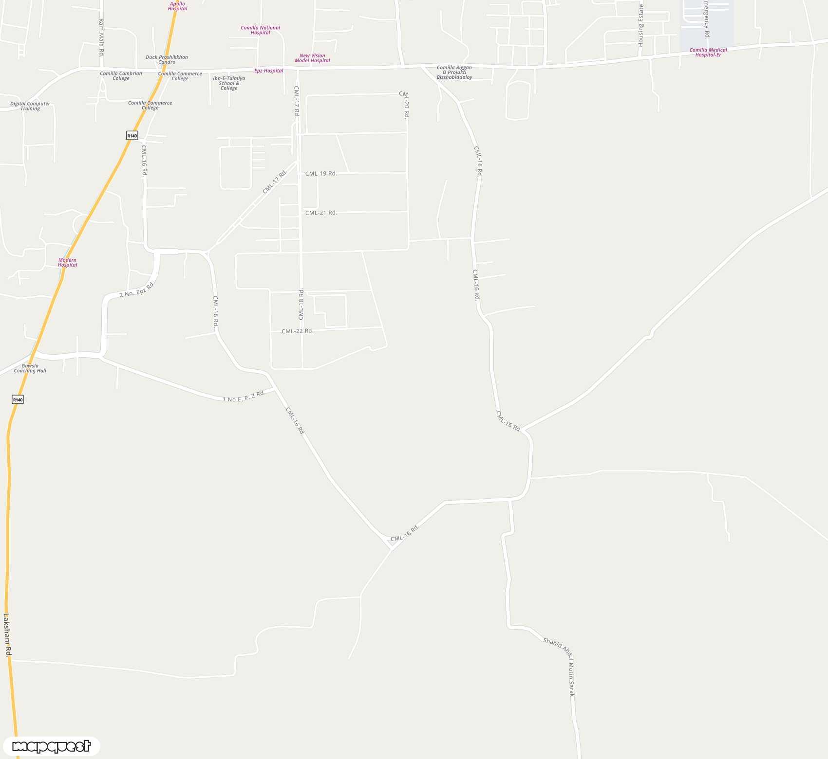 Carte de <span>Aérodrome de </span>Comilla<span>(CLA)</span>