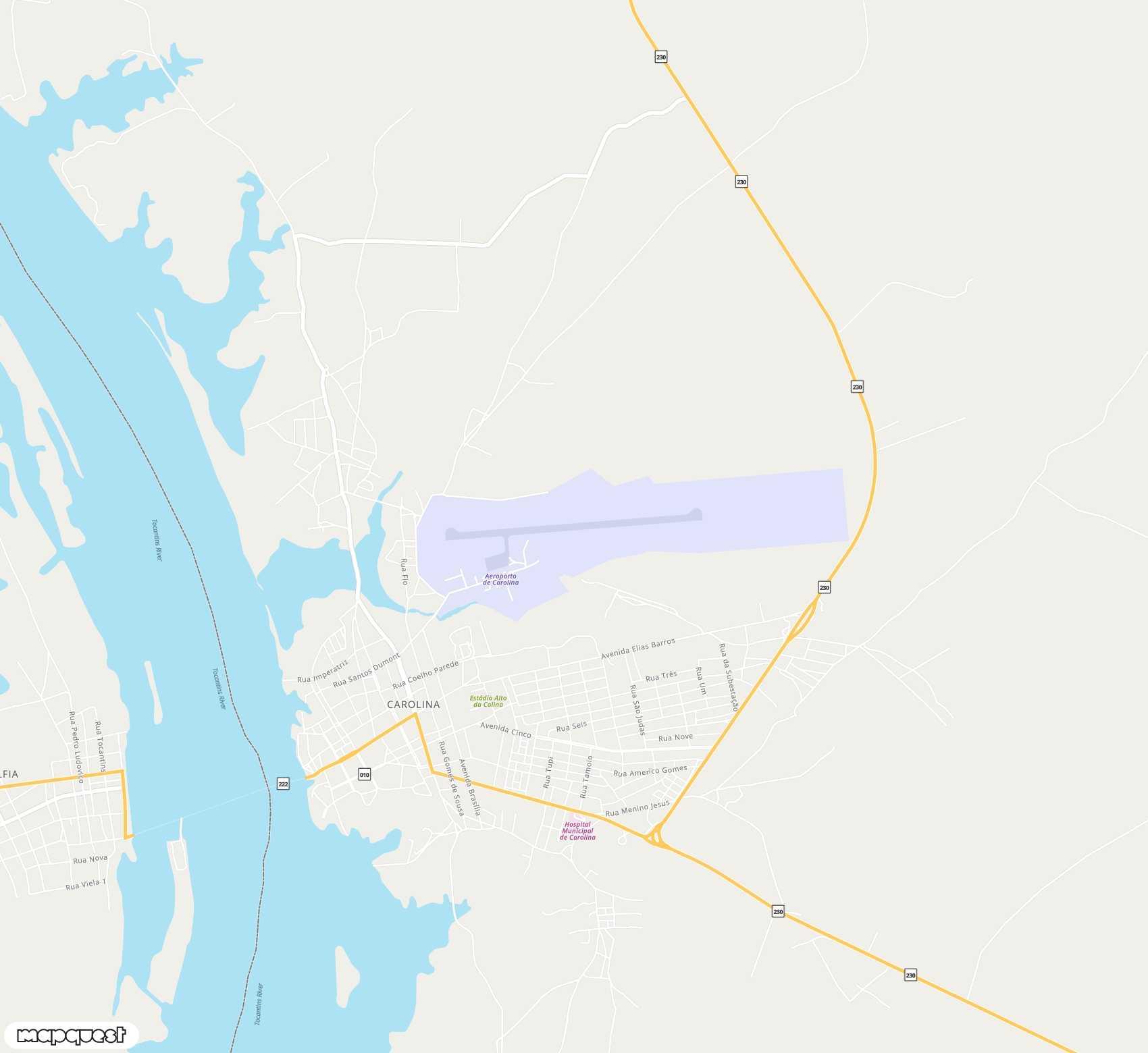 Carte de Brig. Lysias Augusto Rodrigues <span>airport (CLN)</span>