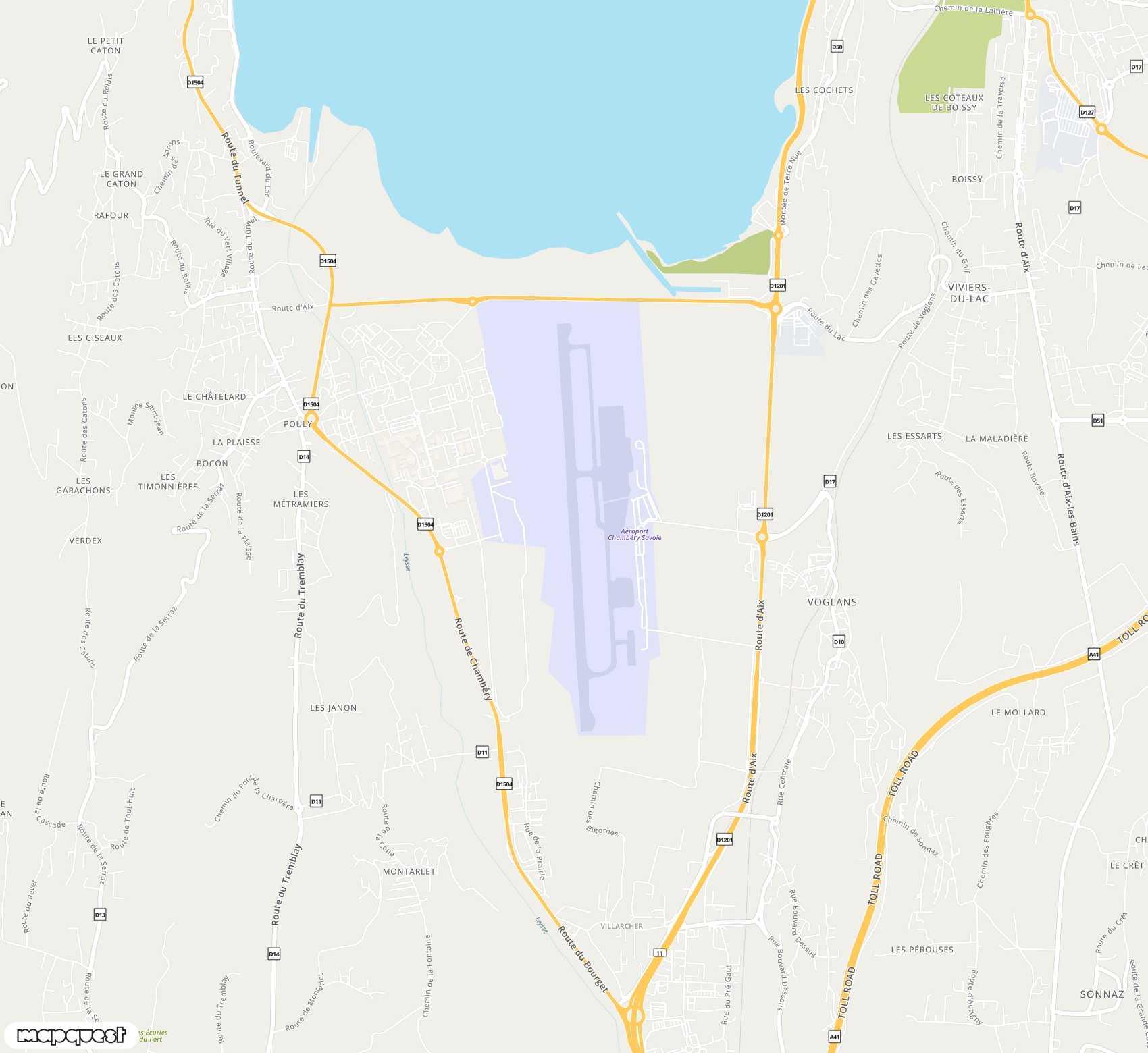 Carte de Chambéry-Savoie <span>airport (CMF)</span>