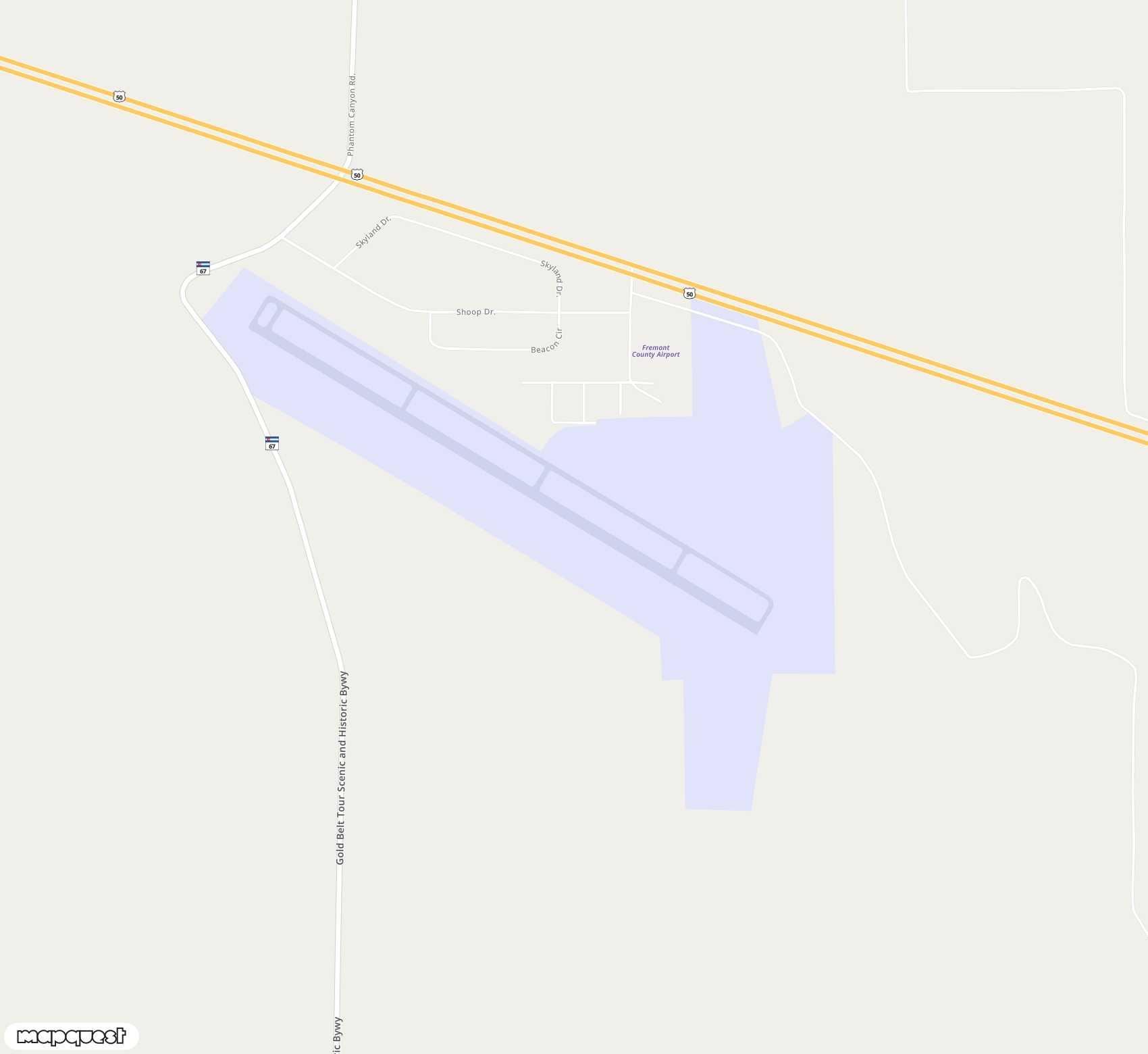 Carte de <span>Aérodrome de </span>Fremont County<span>(CNE)</span>