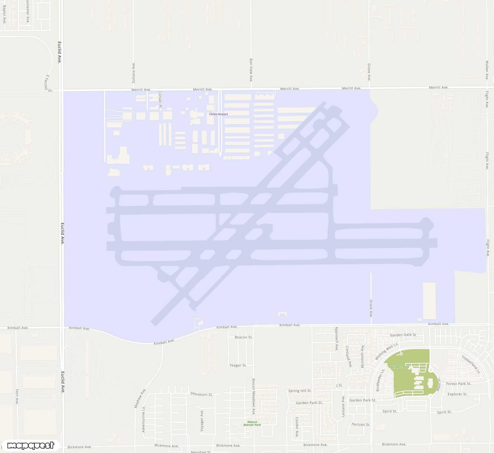 Carte de <span>Aérodrome de </span>Chino<span>(CNO)</span>