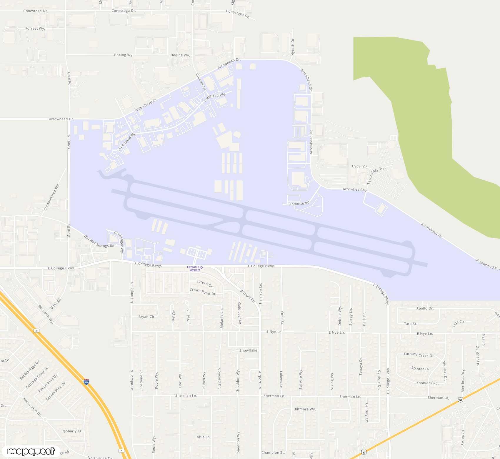 Carte de <span>Aérodrome de </span>Carson<span>(CSN)</span>