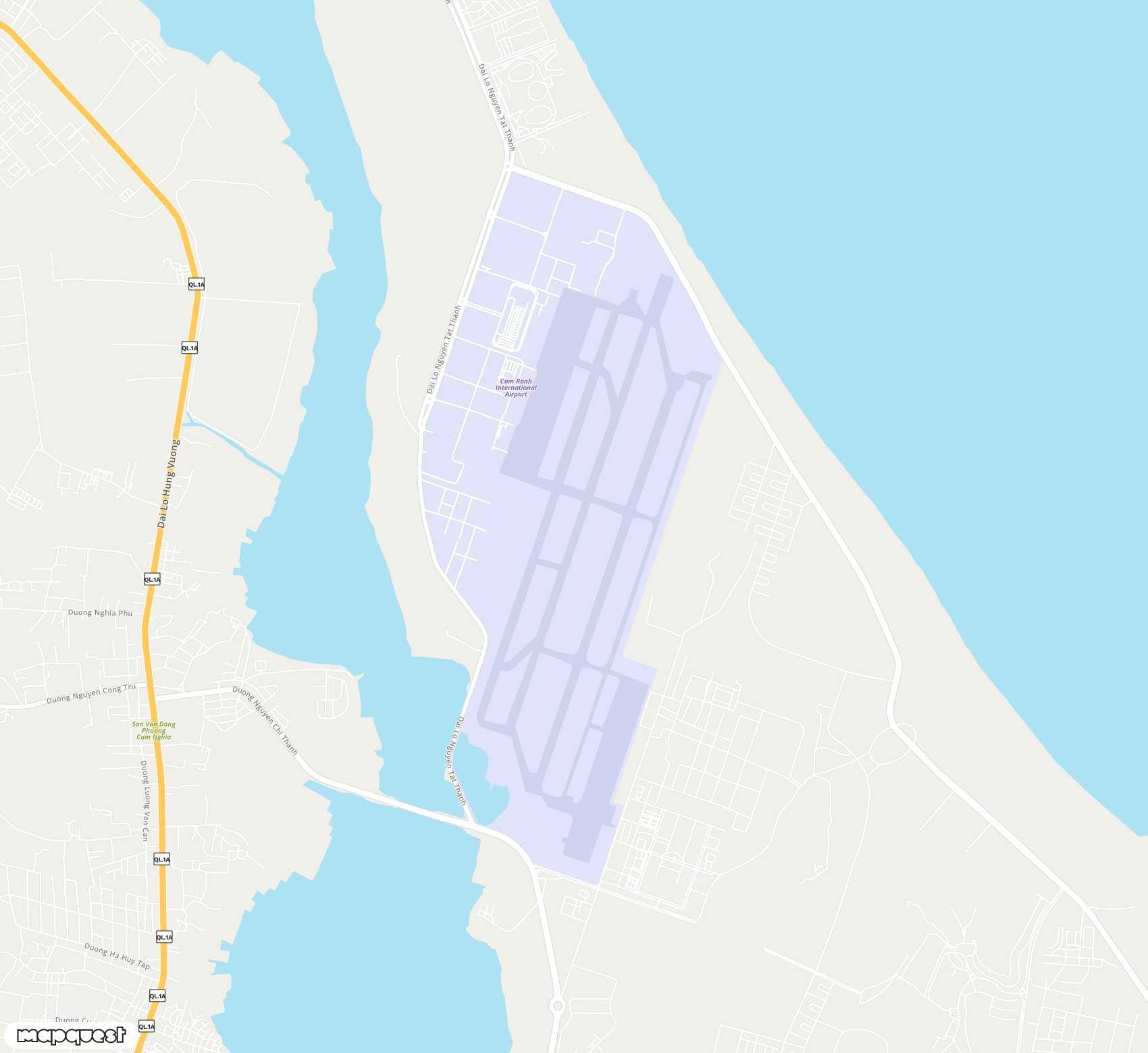 Carte de Cam Ranh / Cam Ranh Air Base <span>airport (CXR)</span>