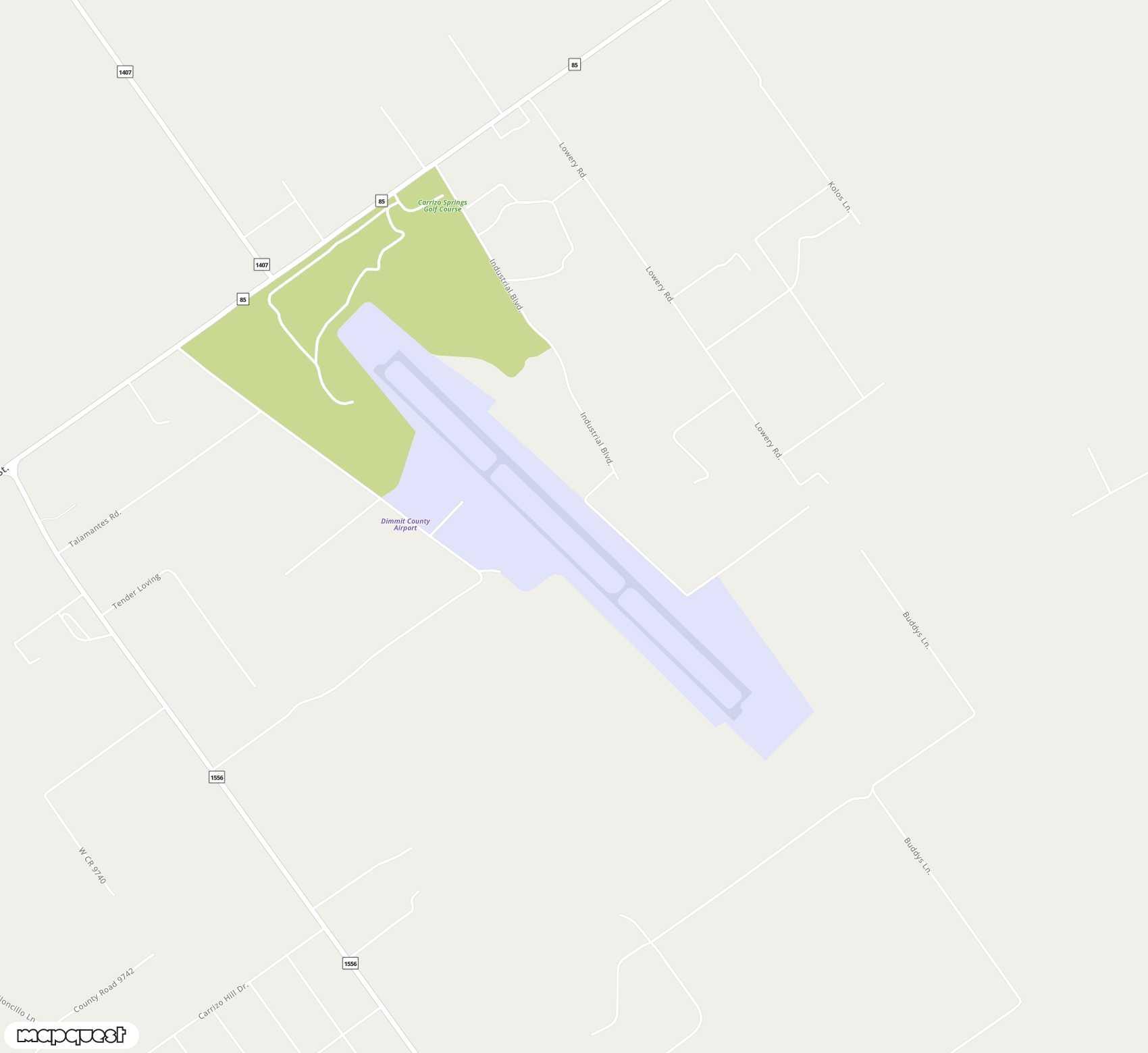 Carte de <span>Aérodrome de </span>Dimmit County<span>(CZT)</span>