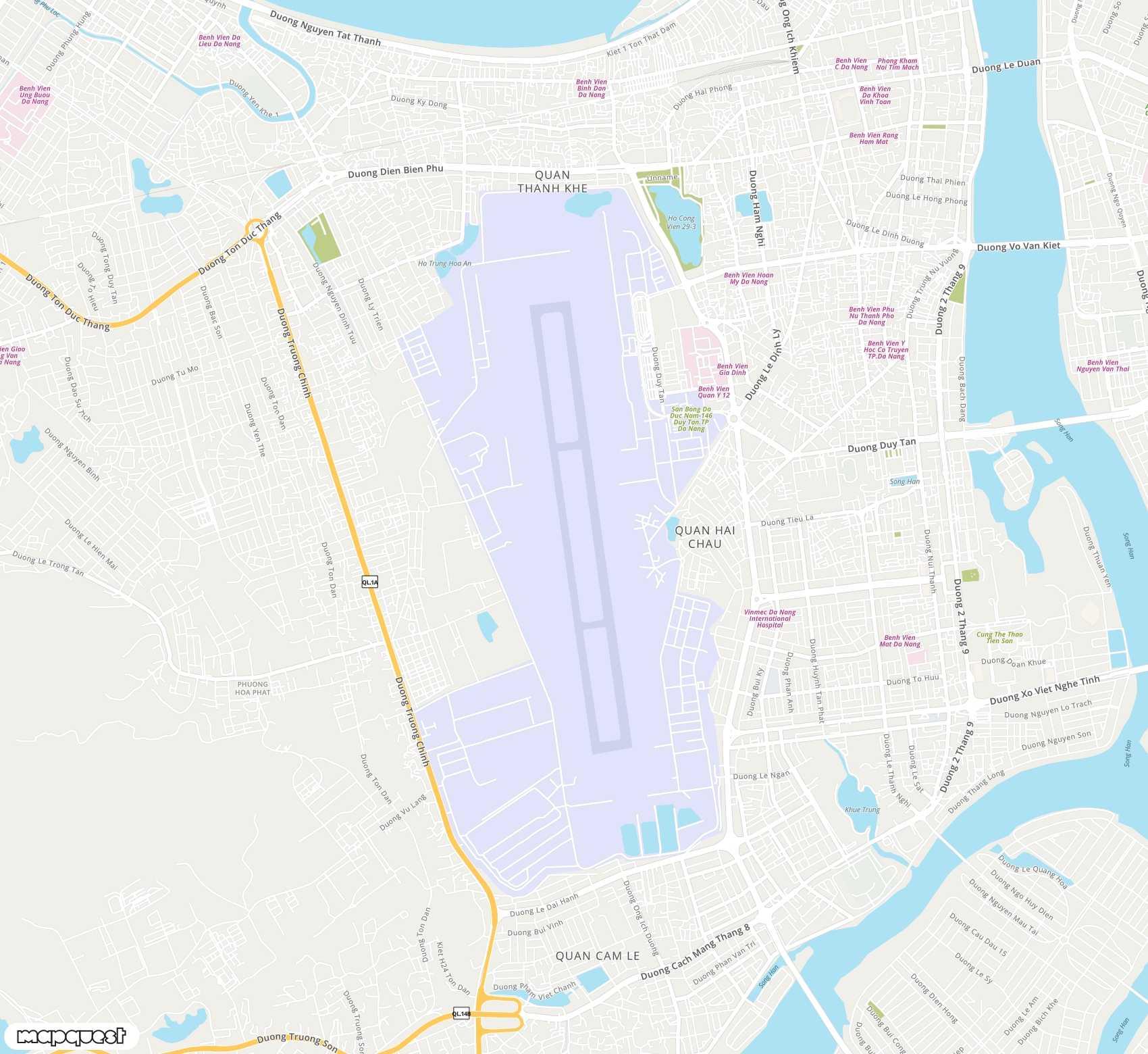 Carte de Da Nang <span>airport (DAD)</span>