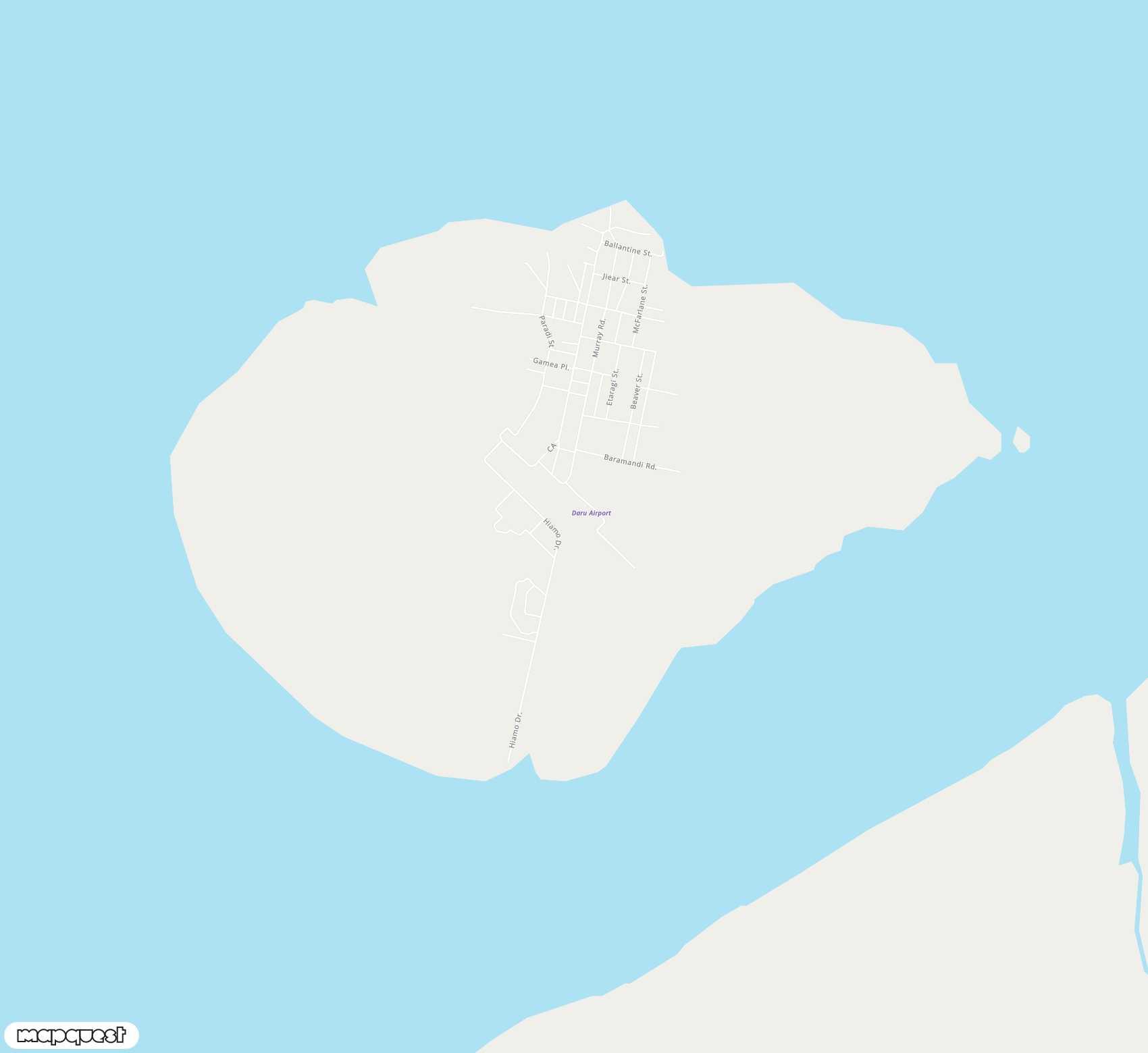 Carte de Daru <span>airport (DAU)</span>