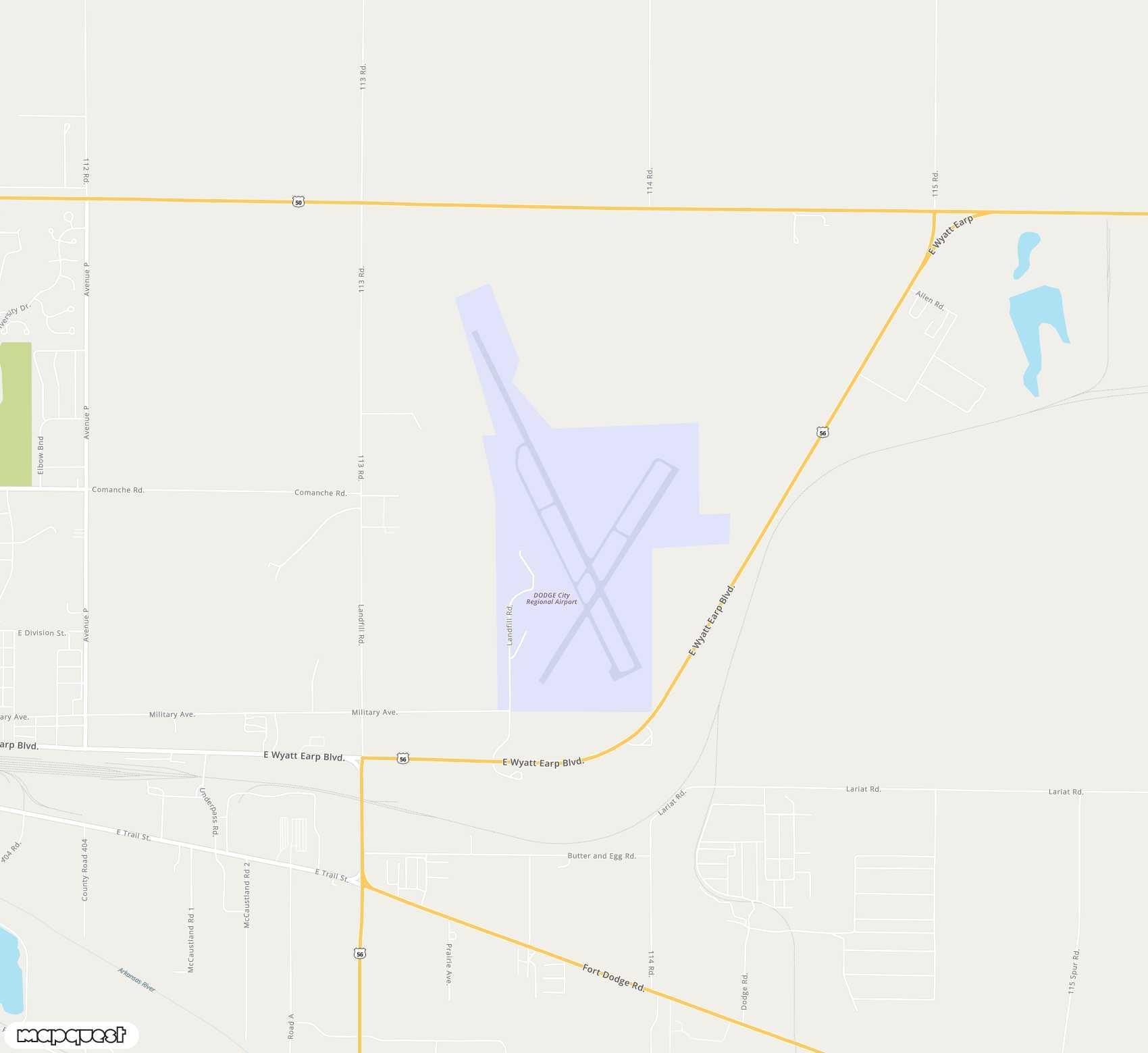 Carte de <span>Aéroport de </span>Dodge City Regional<span>(DDC)</span>