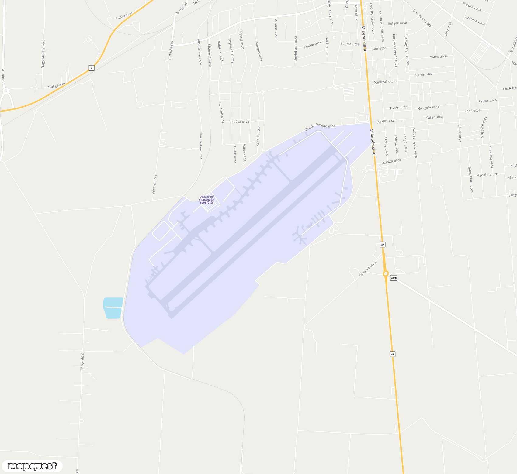 Carte de Debrecen <span>airport (DEB)</span>