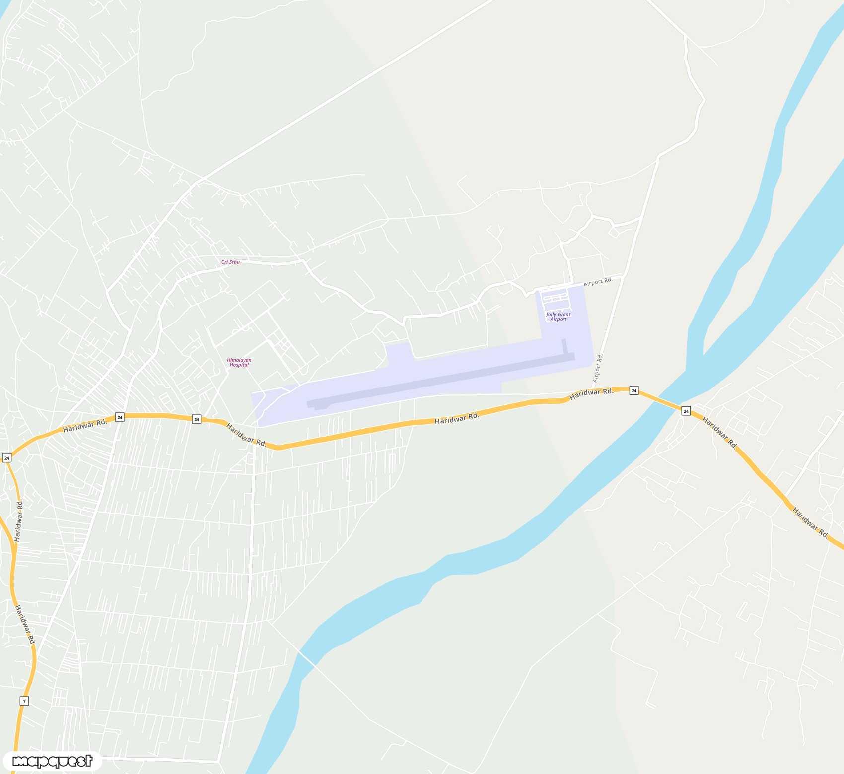 Carte de Dehradun <span>airport (DED)</span>