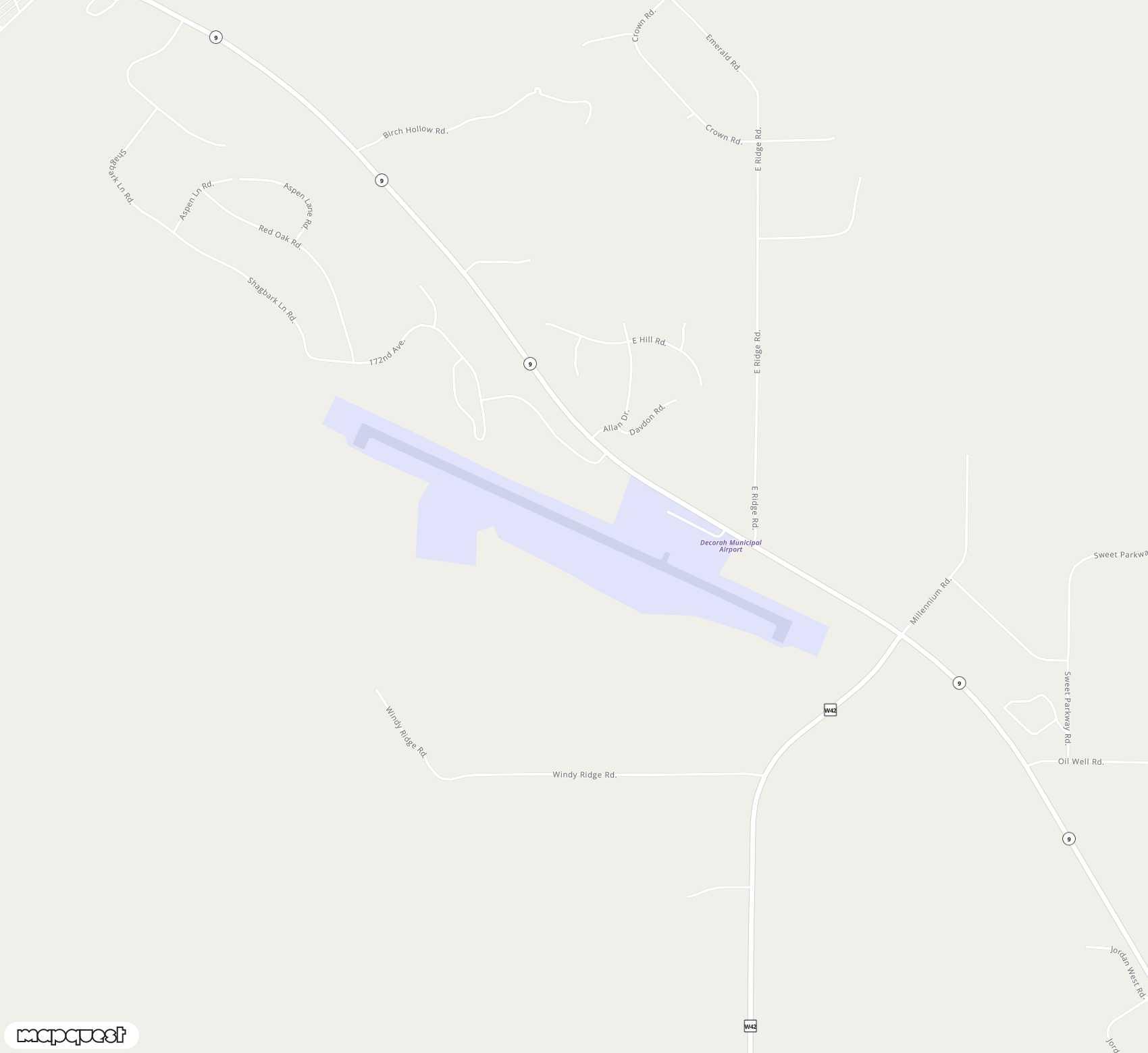 Carte de <span>Aérodrome de </span>Decorah Municipal<span>(DEH)</span>