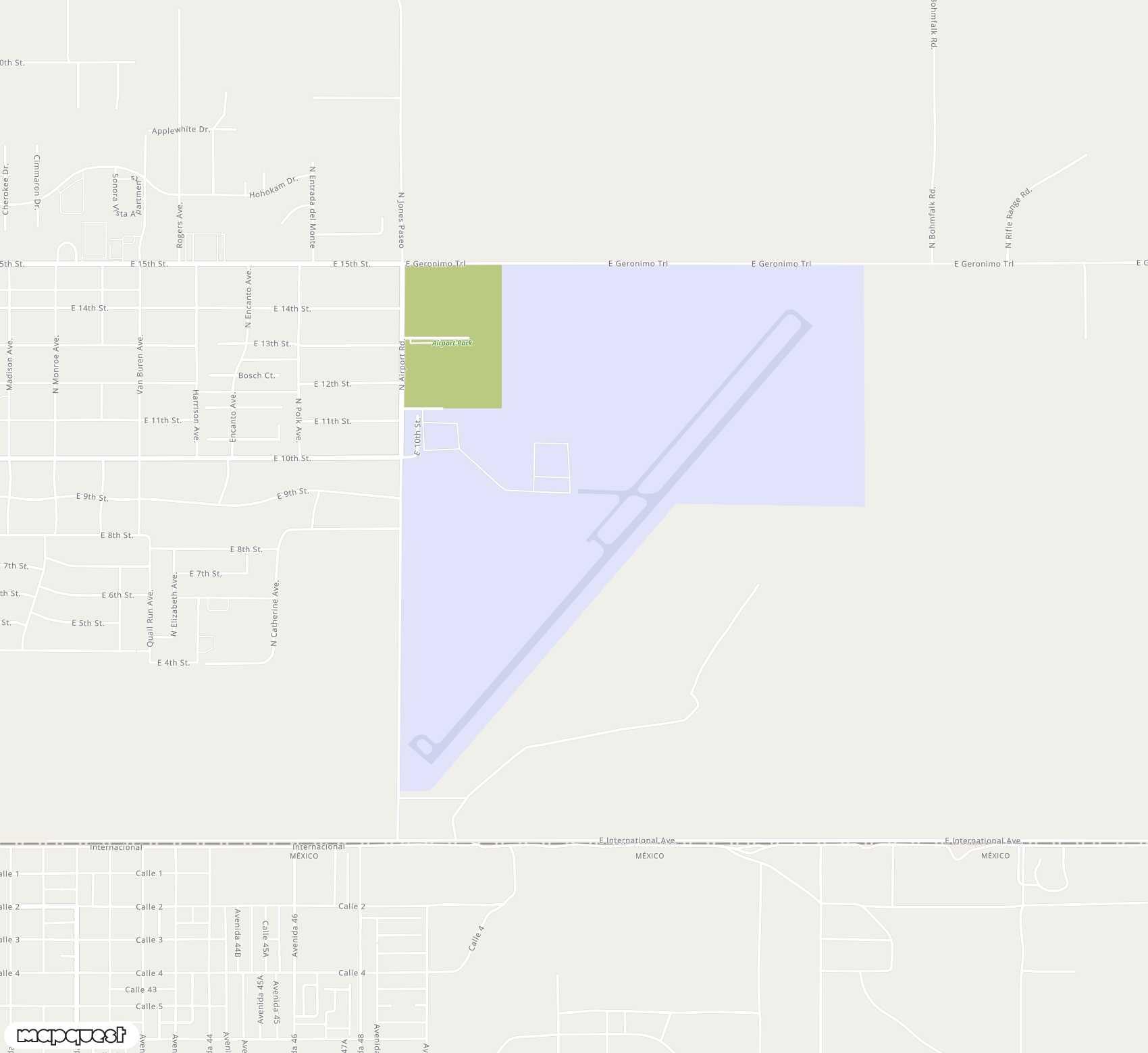 Carte de <span>Aérodrome de </span>Douglas Municipal<span>(DGL)</span>