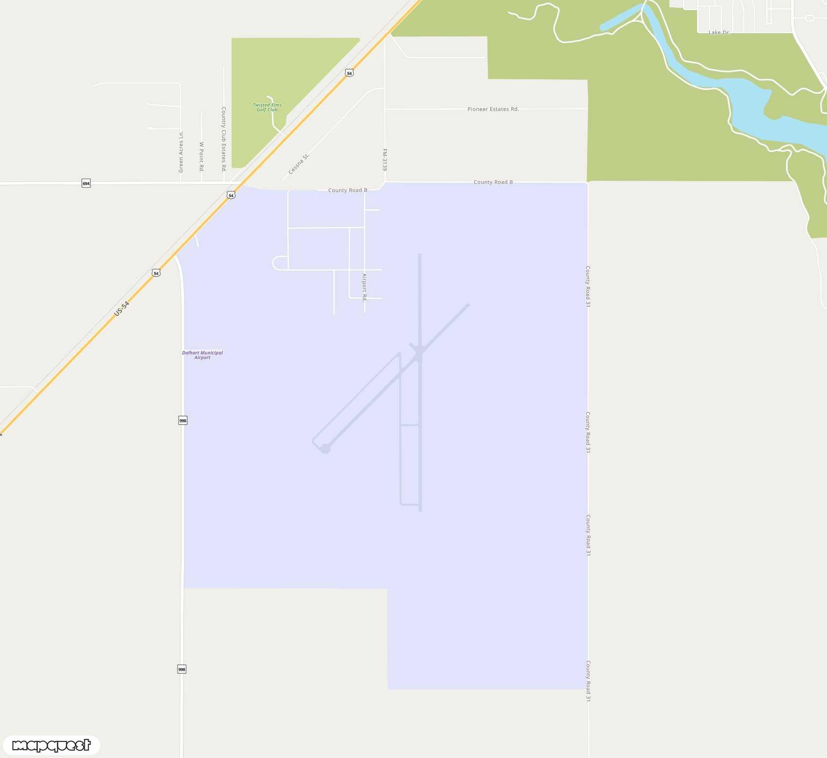 Carte de Dalhart Municipal <span>airport (DHT)</span>