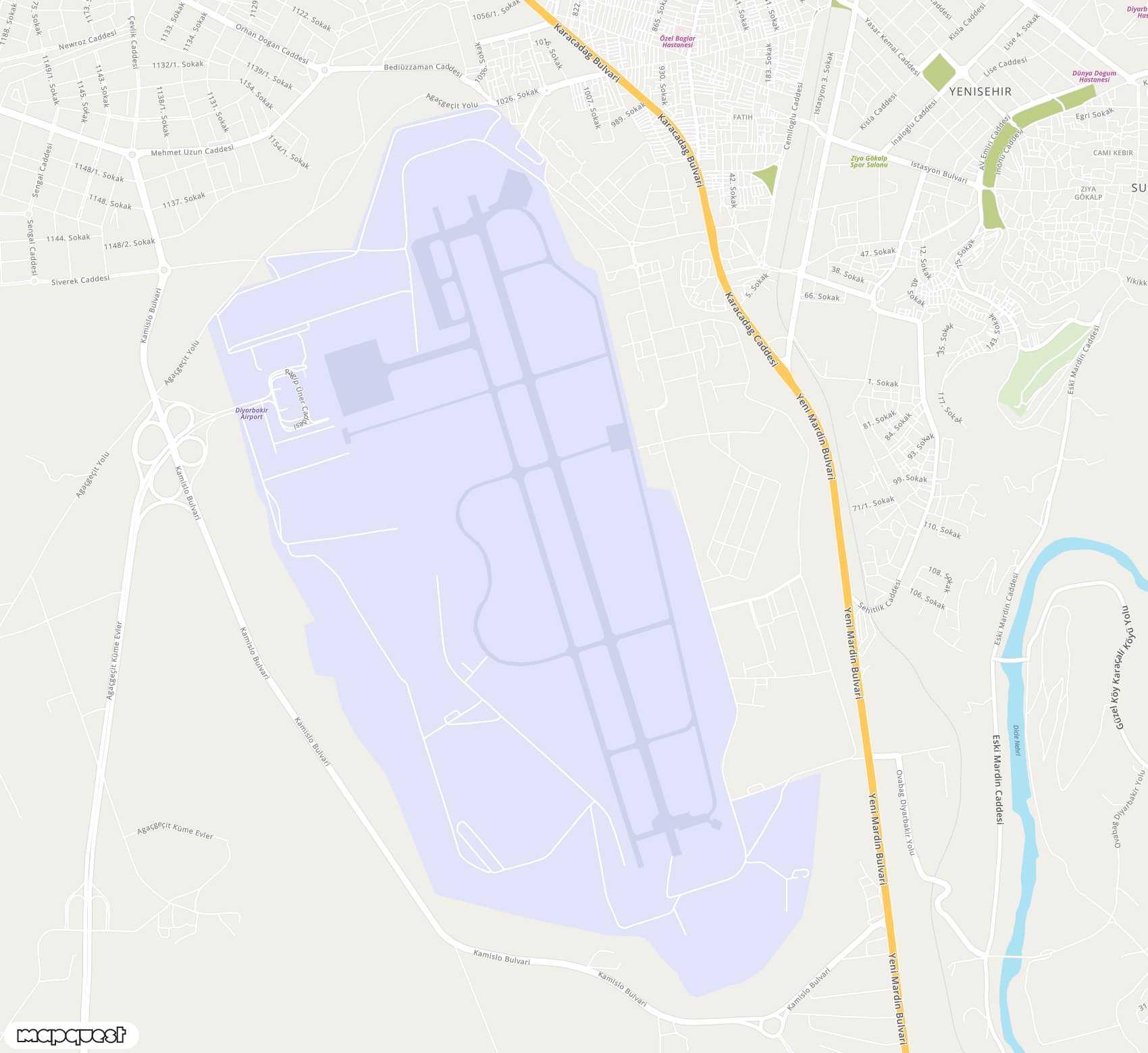 Carte de Diyarbak?r <span>airport (DIY)</span>
