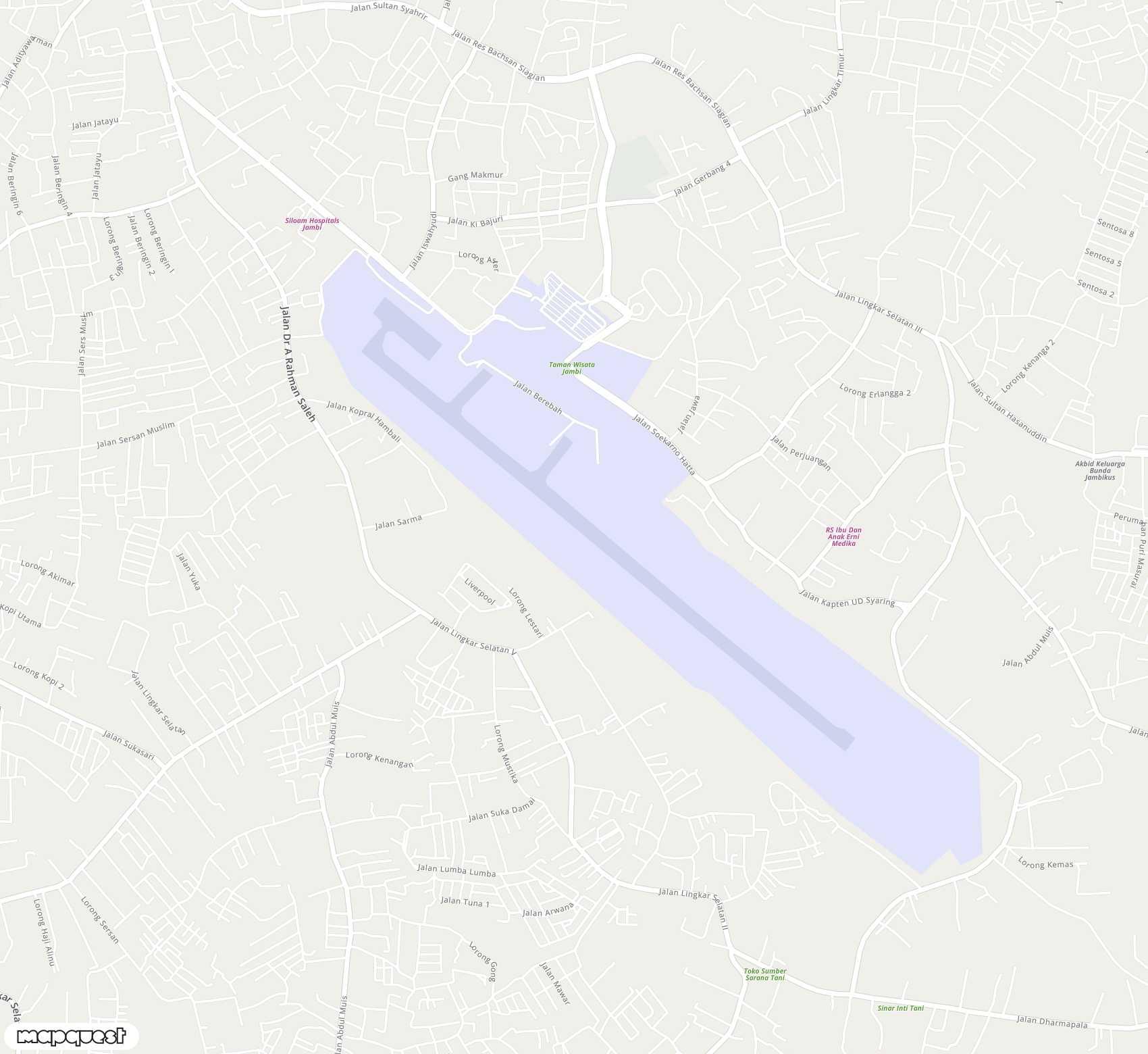 Carte de Sultan Thaha <span>airfield (DJB)</span>